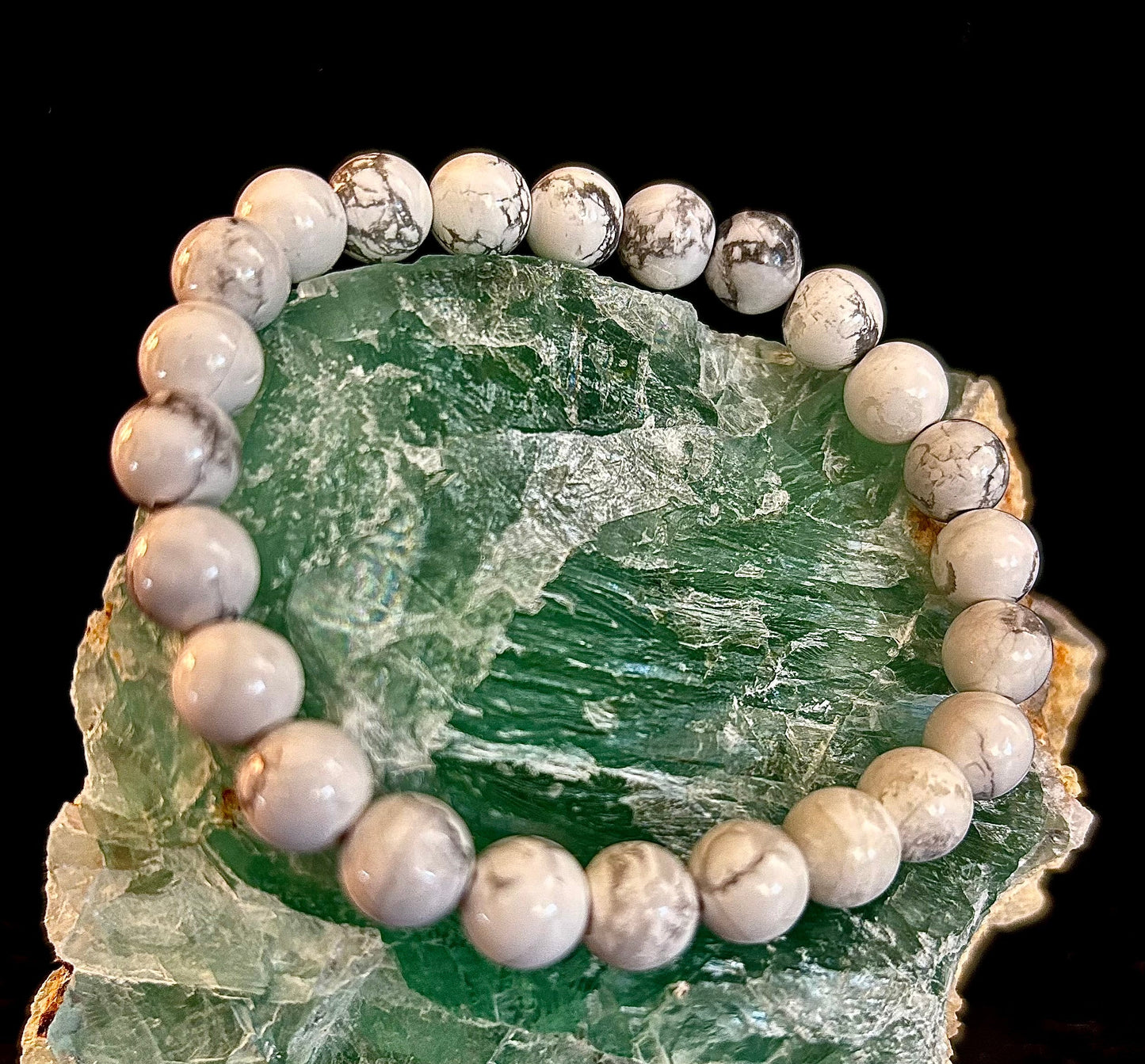 Pulsera de howlita blanca – Calma, claridad y paz interior