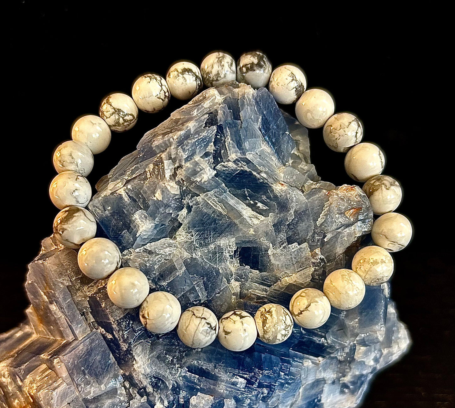 Pulsera de howlita blanca – Calma, claridad y paz interior
