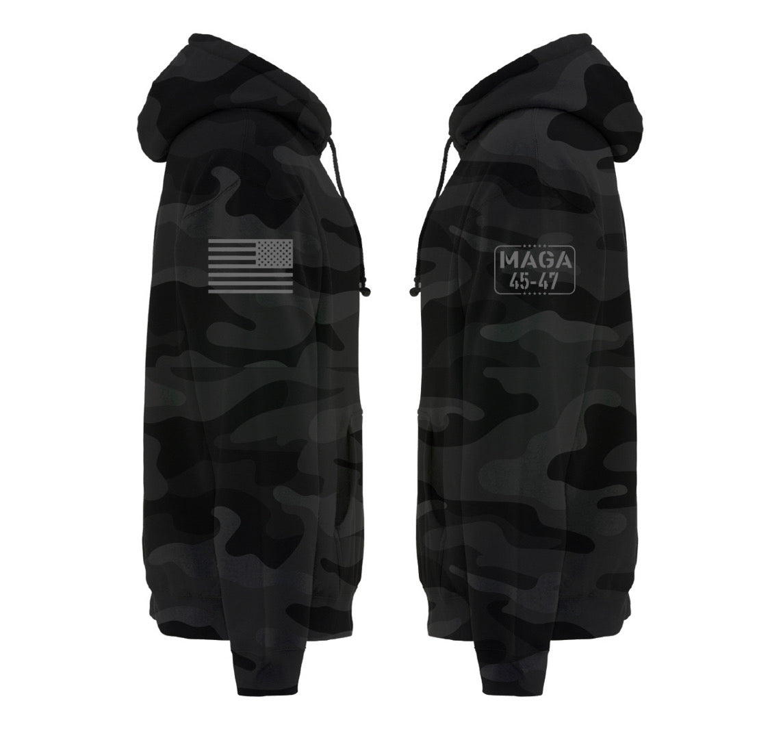 Sudadera con capucha de camuflaje MAGA