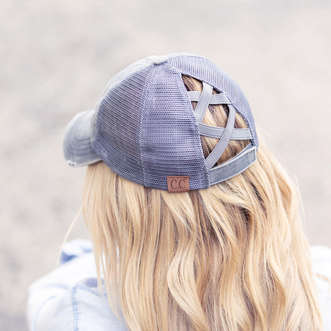 Gorras de cola de caballo cruzadas CC