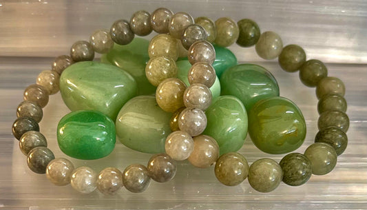 Pulsera de Jade para la Abundancia y Prosperidad – Cuentas de 8mm o 10mm (Muñecas Medianas a Grandes)