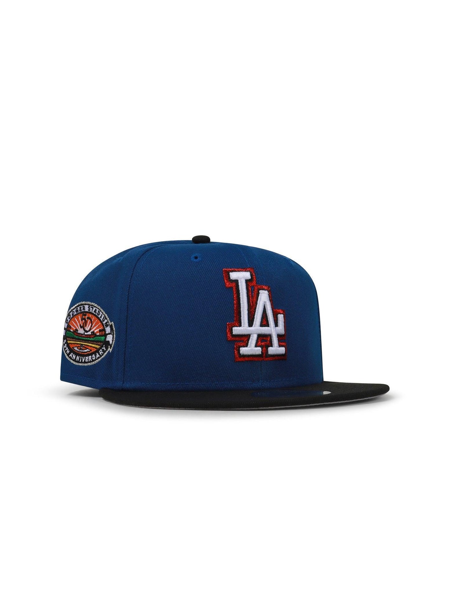 Gorra New Era 5950 Dodgers 50 Aniversario - Azul/Negro