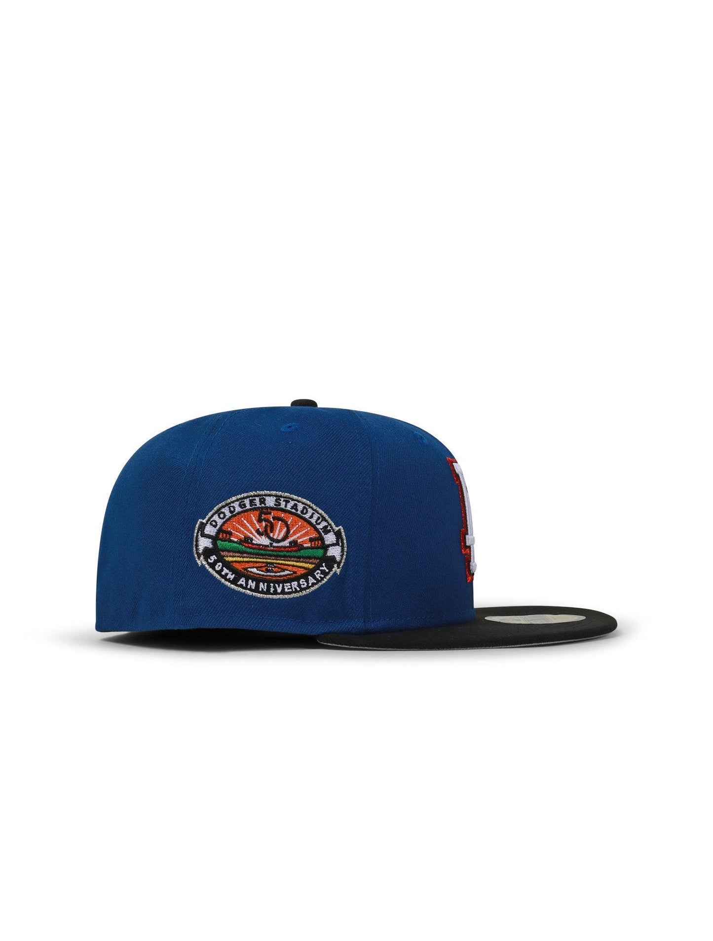 Gorra New Era 5950 Dodgers 50 Aniversario - Azul/Negro