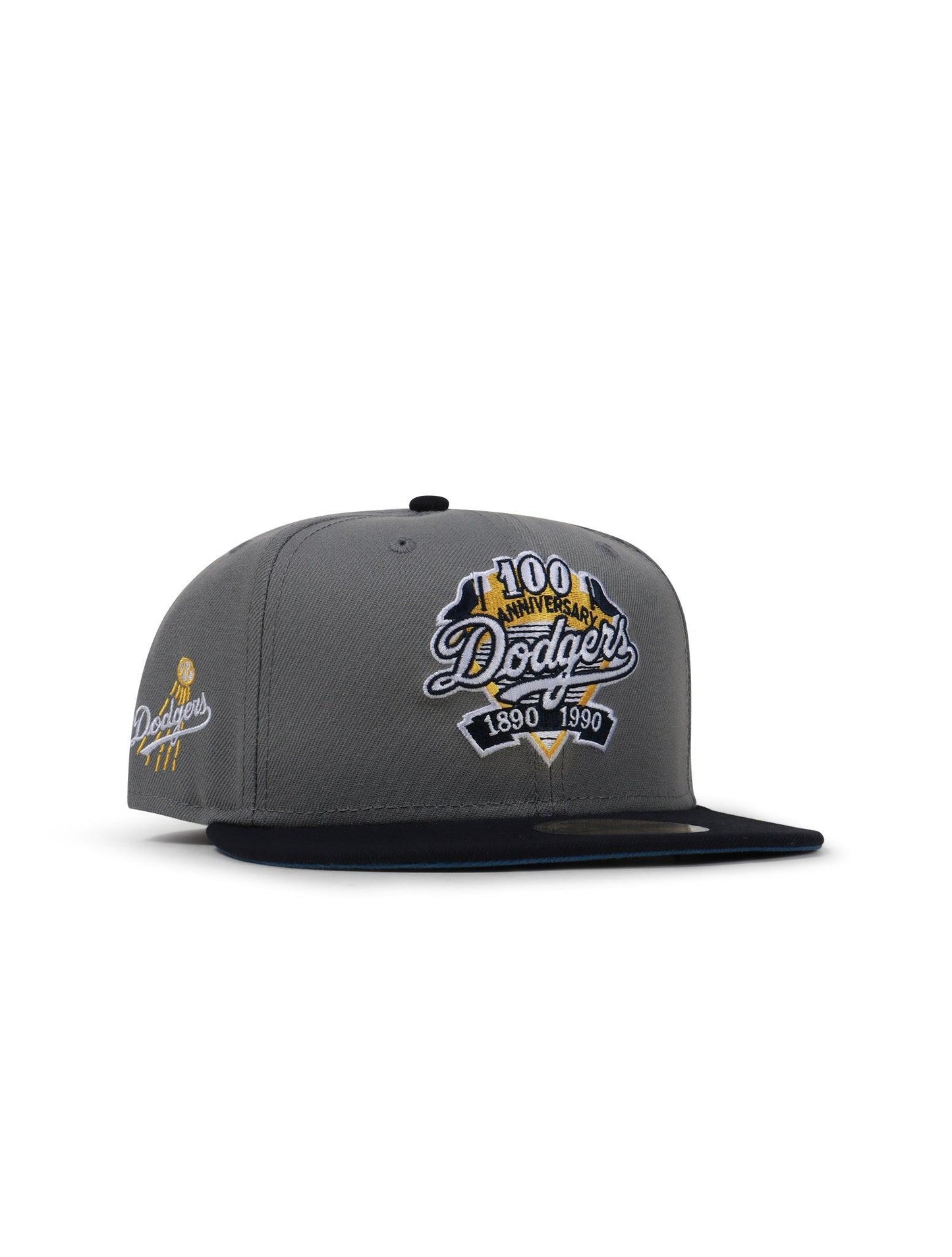Gorra New Era 5950 Dodgers 100 Aniversario - Misty Morning/Azul Marino