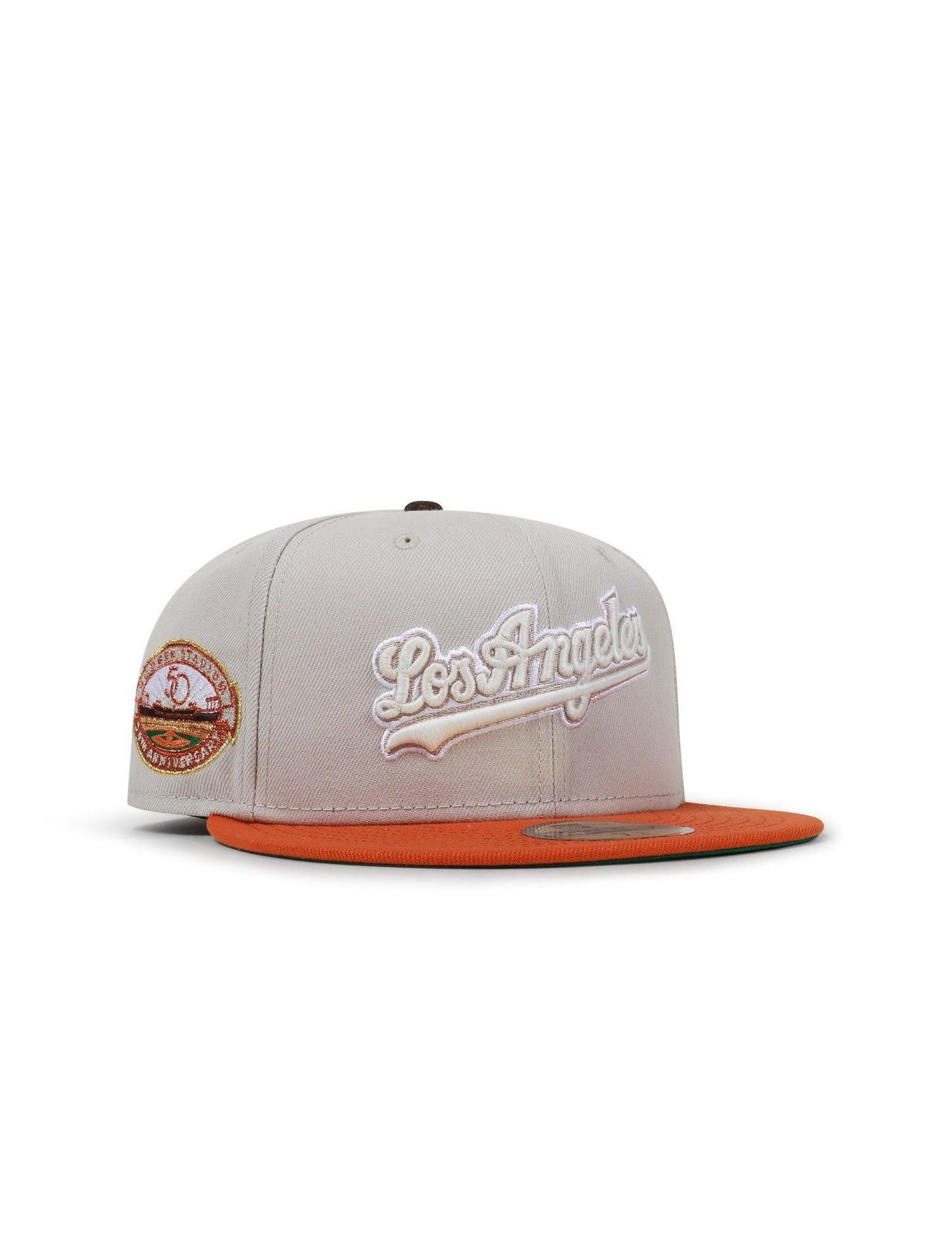 Gorra New Era 5950 Dodgers 50 Aniversario - Stone/Burnt Orange