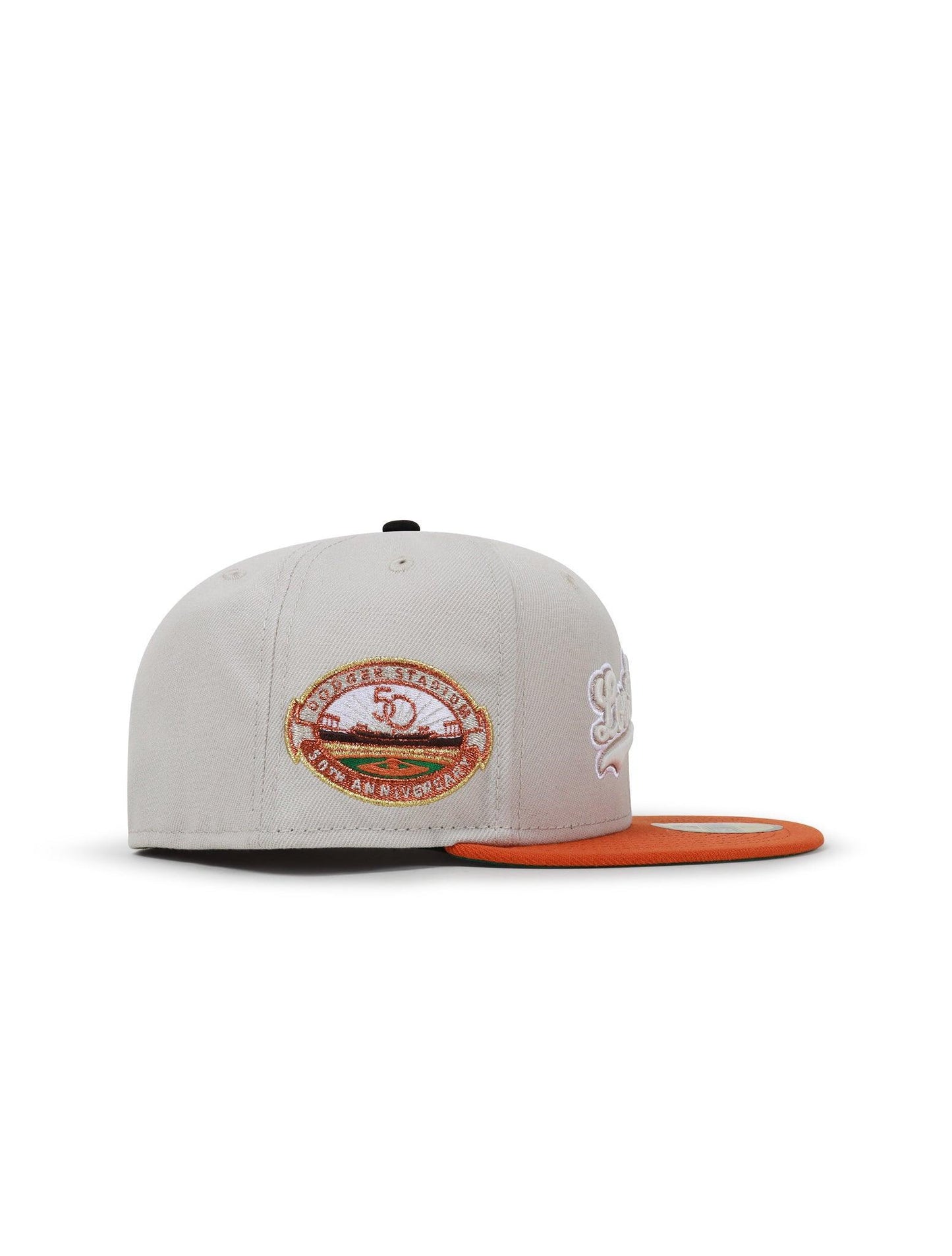 Gorra New Era 5950 Dodgers 50 Aniversario - Stone/Burnt Orange