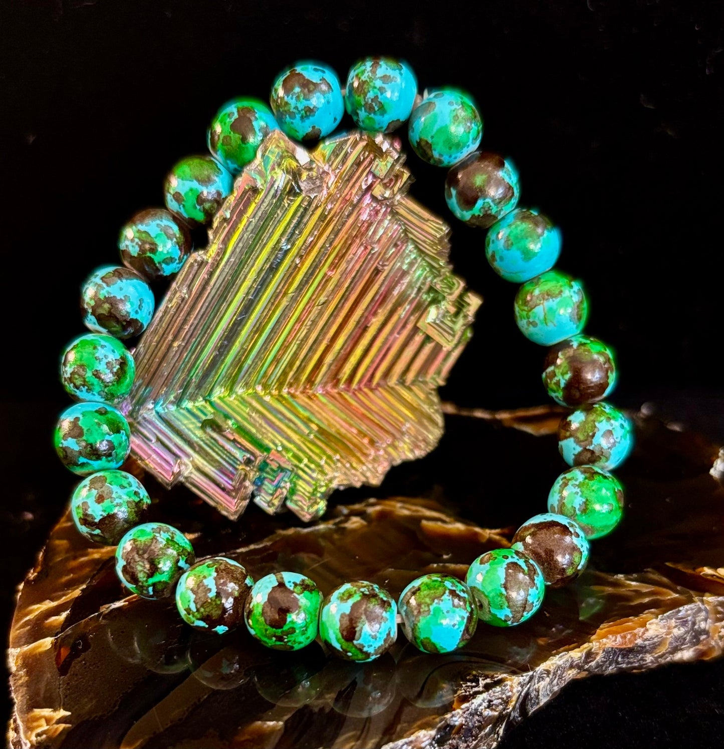 Pulsera Bohemio Estilo Playero Antiestrés – Cuentas Relajantes de 8mm para Muñecas Medianas 🌴💆‍♀️🌊