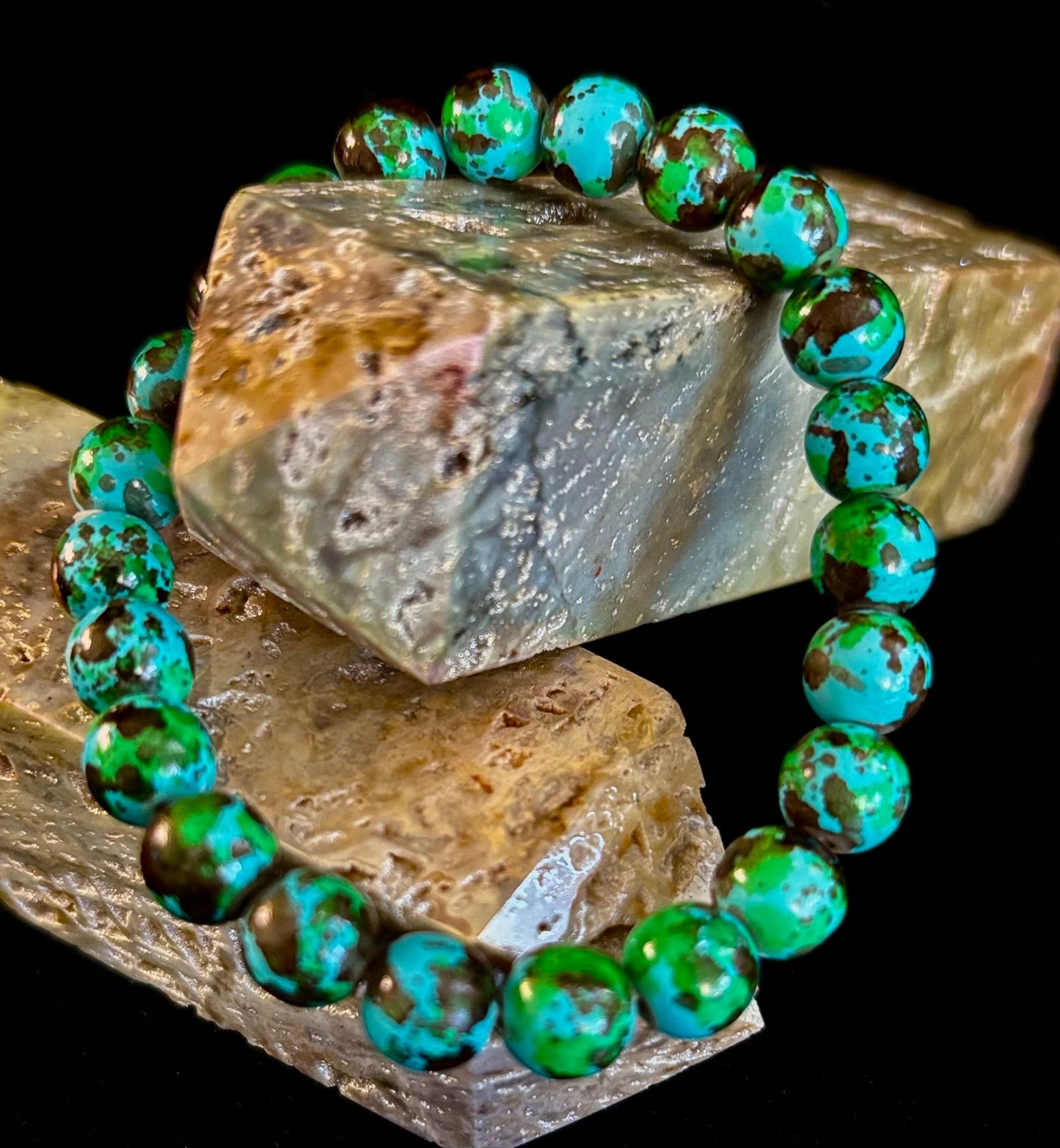 Pulsera Bohemio Estilo Playero Antiestrés – Cuentas Relajantes de 8mm para Muñecas Medianas 🌴💆‍♀️🌊