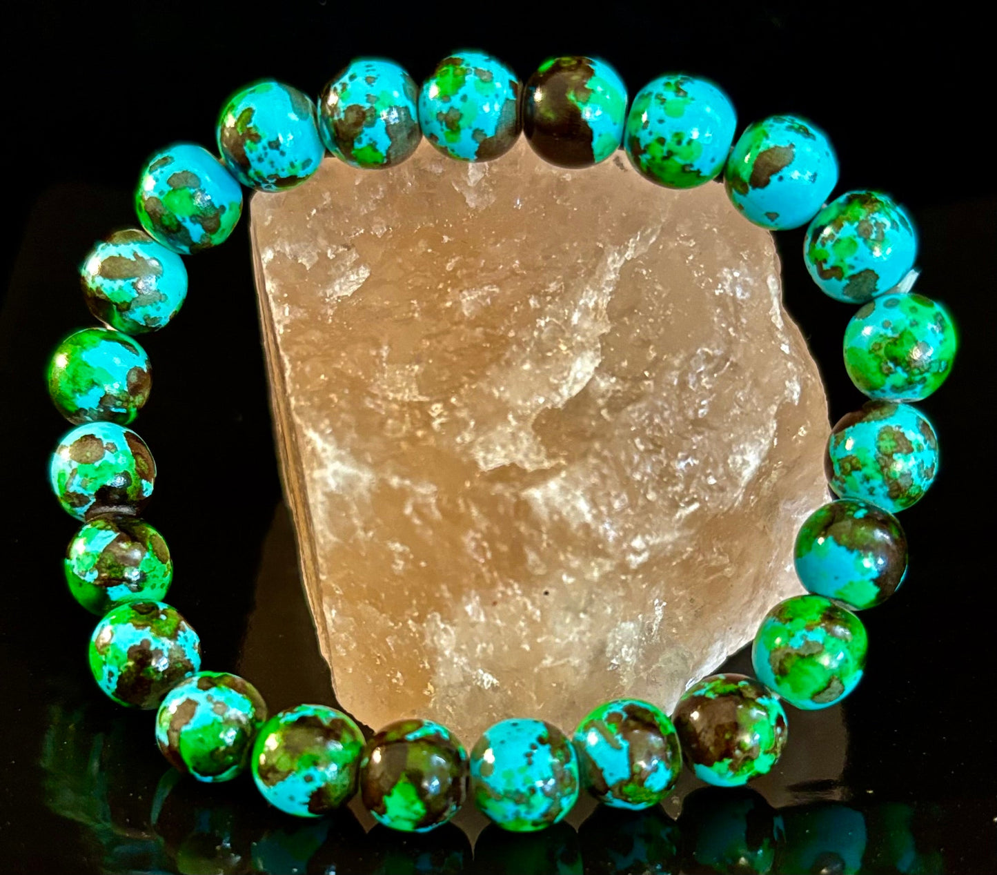 Pulsera Bohemio Estilo Playero Antiestrés – Cuentas Relajantes de 8mm para Muñecas Medianas 🌴💆‍♀️🌊
