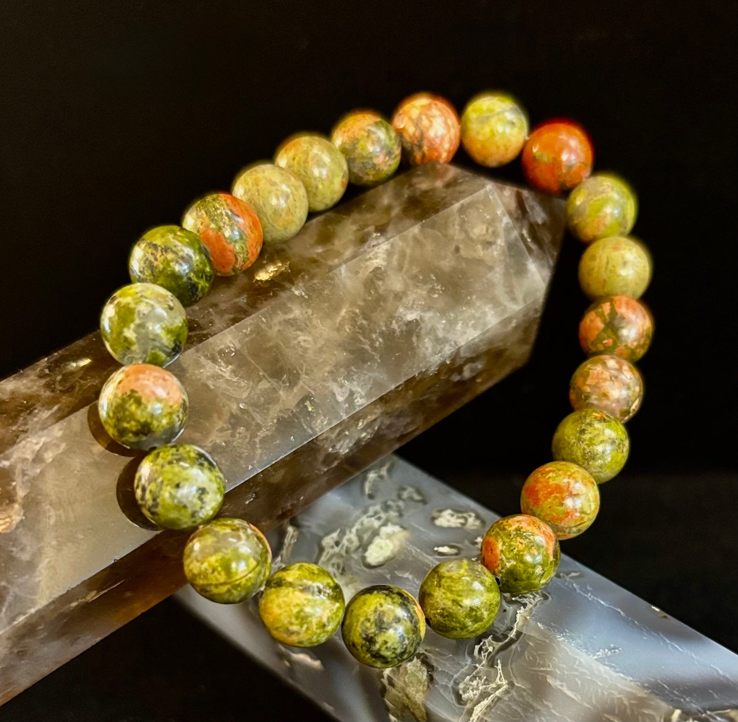 Pulsera de cuentas de crisocola de 8 mm – Armonía y conexión con la tierra para muñecas pequeñas a medianas 🌿💫