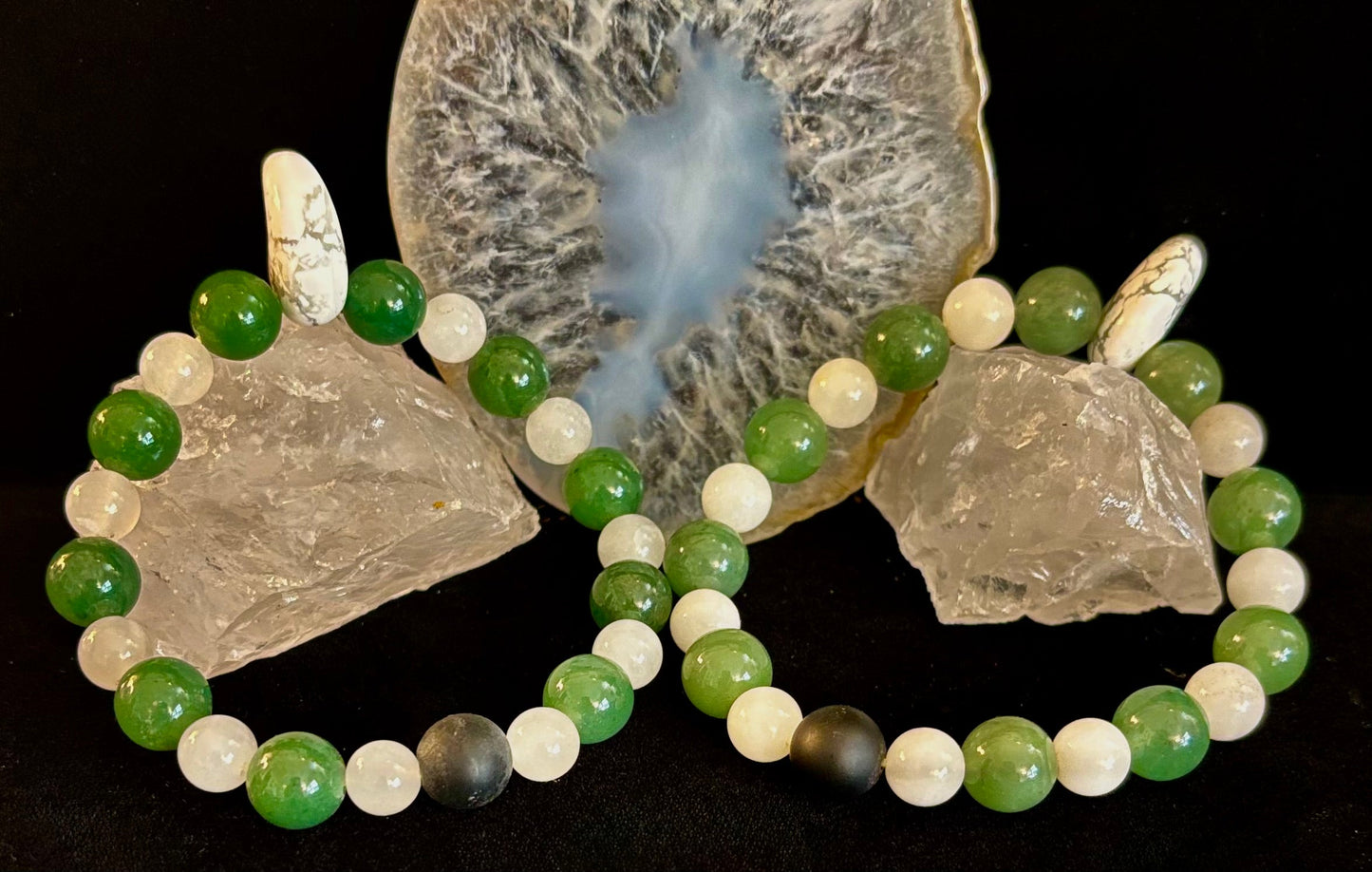 Pulsera de Piedras Naturales "Equilibrio y Audacia" – Cuentas de 10mm | Hecha a mano en EE. UU.