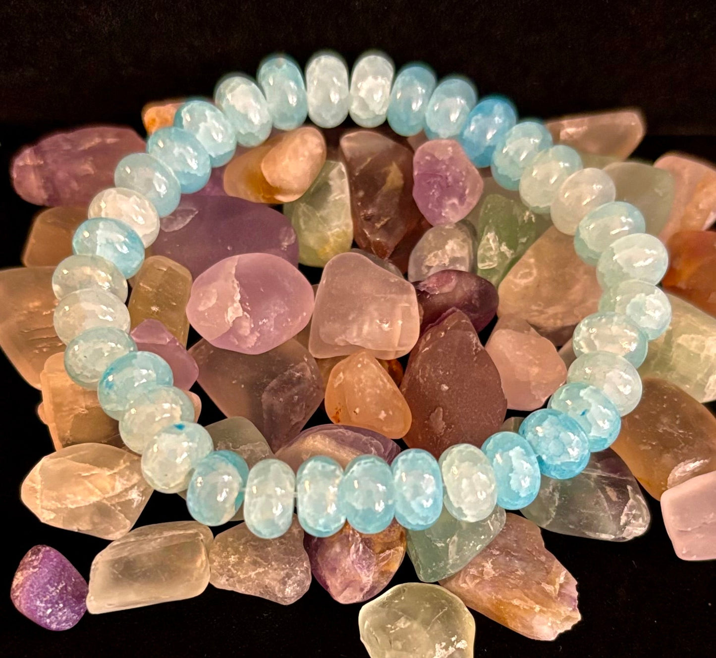 Pulsera Rondelle de Ágata "Fuerza Tranquila" – Energía Enraizada para Uso Diario 🌿🖤