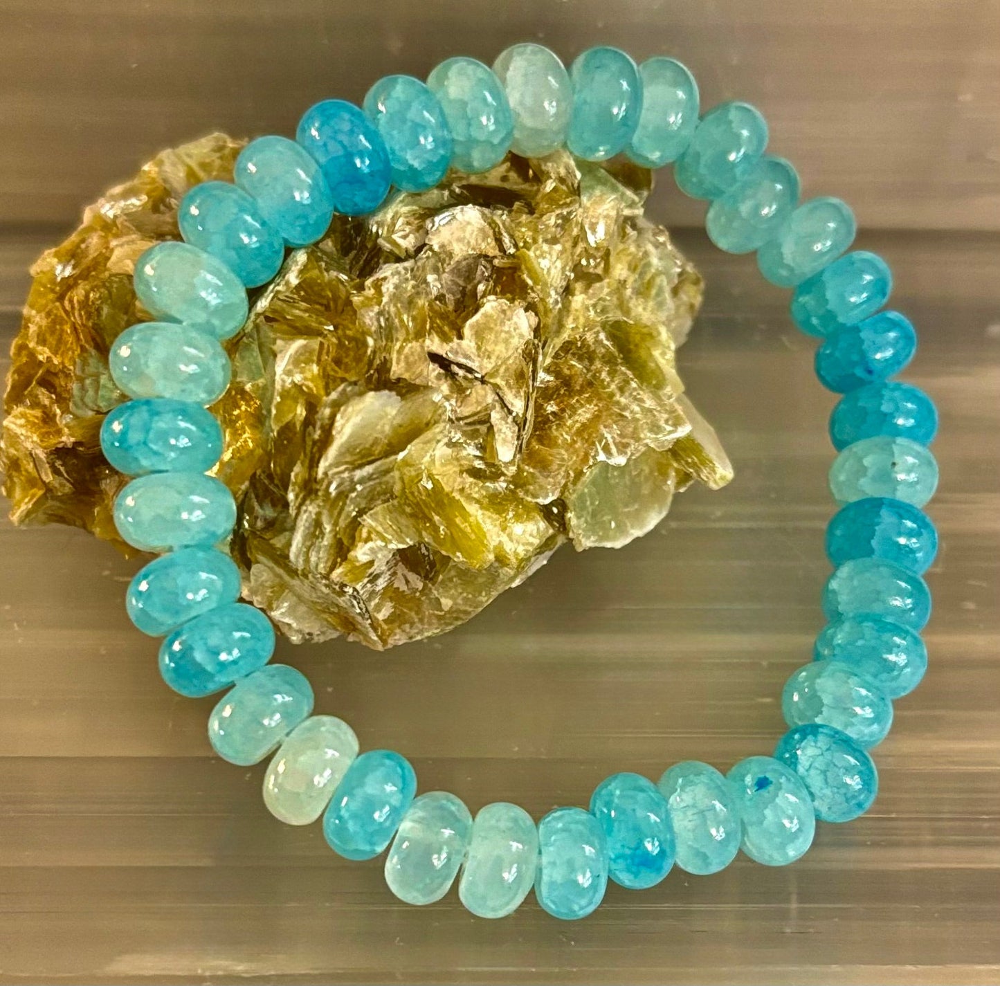 Pulsera Rondelle de Ágata "Fuerza Tranquila" – Energía Enraizada para Uso Diario 🌿🖤