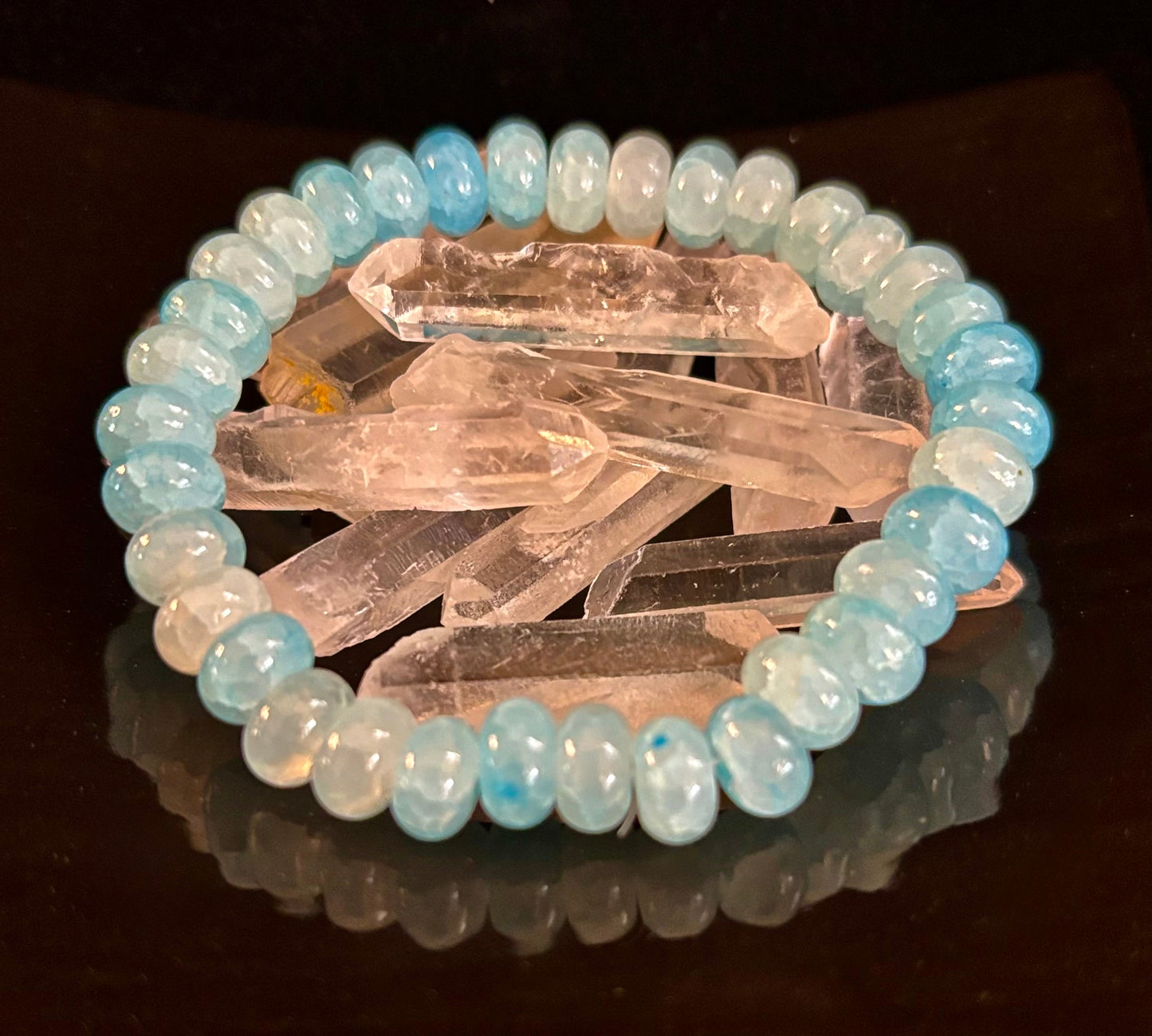 Pulsera Rondelle de Ágata "Fuerza Tranquila" – Energía Enraizada para Uso Diario 🌿🖤