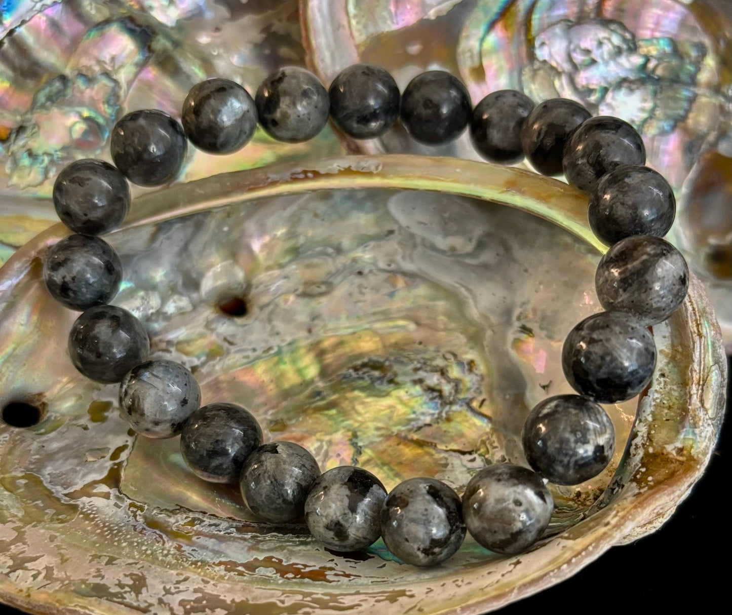Pulsera de Protección y Transformación de Labradorita – Piedras Naturales de 8mm, 10mm, 12mm