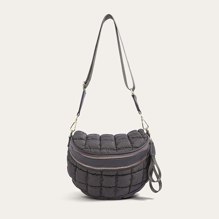 Jaya Puffer Double Zip Crossbody Sling