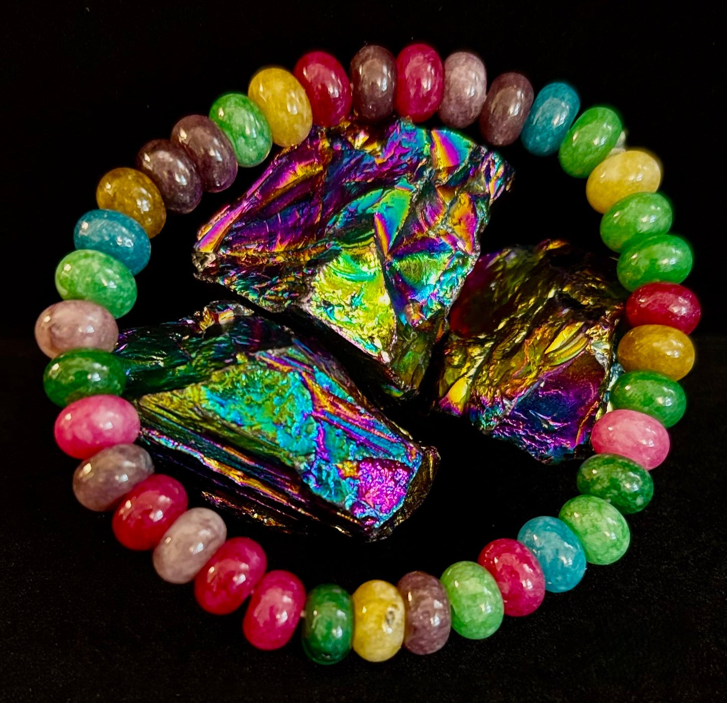 Pulsera de los Deseos con Turmalina Multicolor