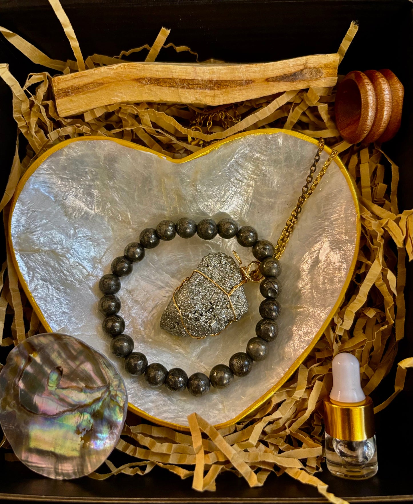 La colección de pirita para atraer la abundancia - Caja de regalo