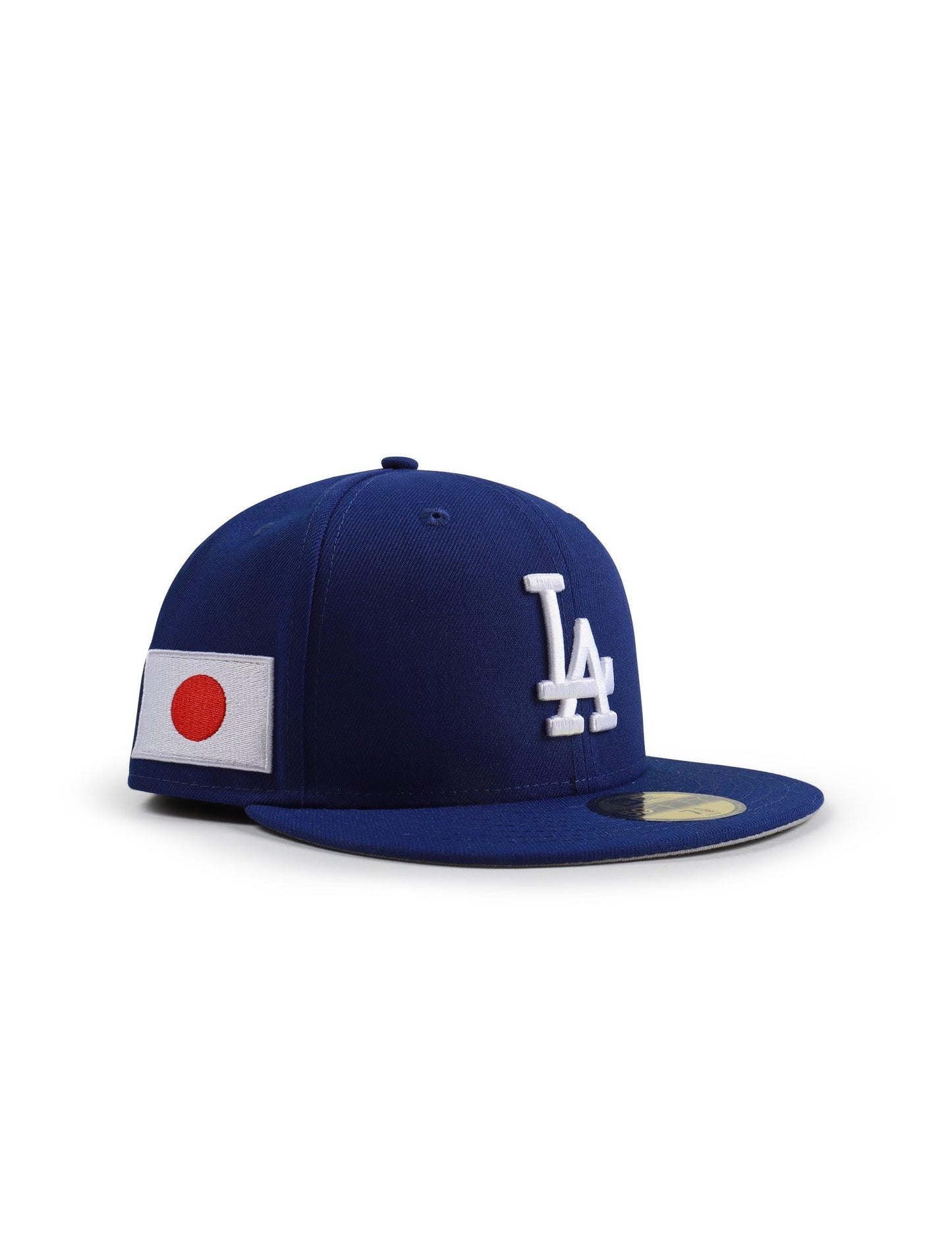 Gorra New Era 5950 Los Angeles Dodgers con parche de Japón - Azul real