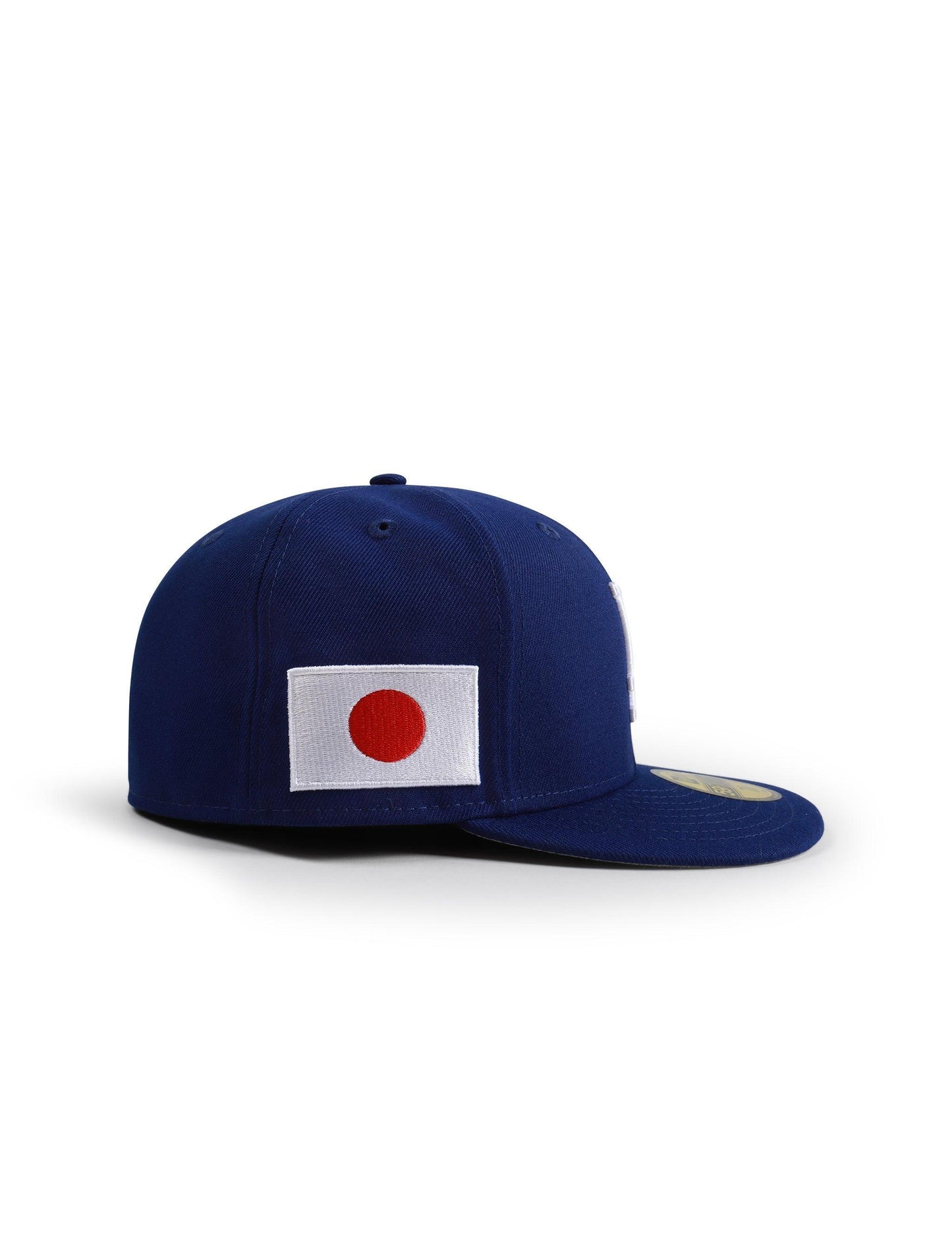 Gorra New Era 5950 Los Angeles Dodgers con parche de Japón - Azul real