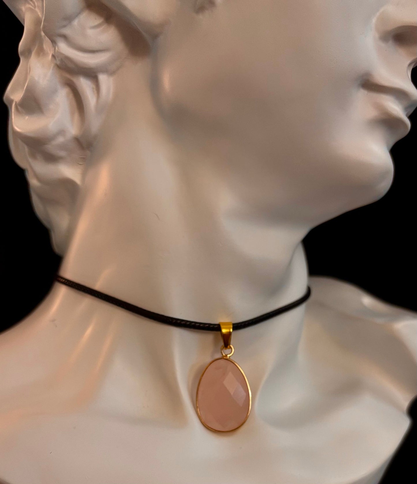 Collar con gota de cristal – Colgante en forma de lágrima de 2.5 cm (Hecho en Australia)