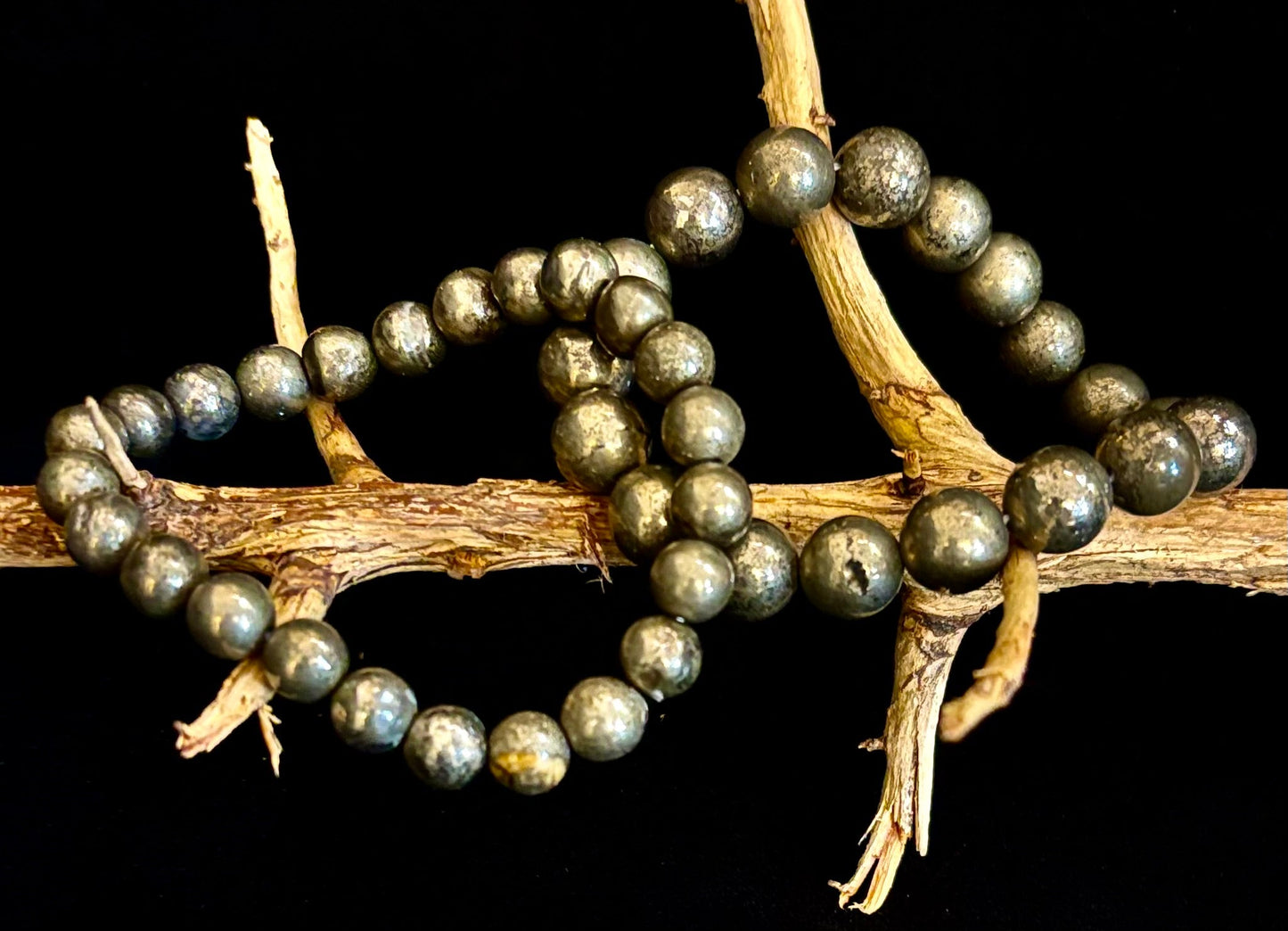 Pulsera de pirita con cuentas - Desbloquea la abundancia y la fuerza interior