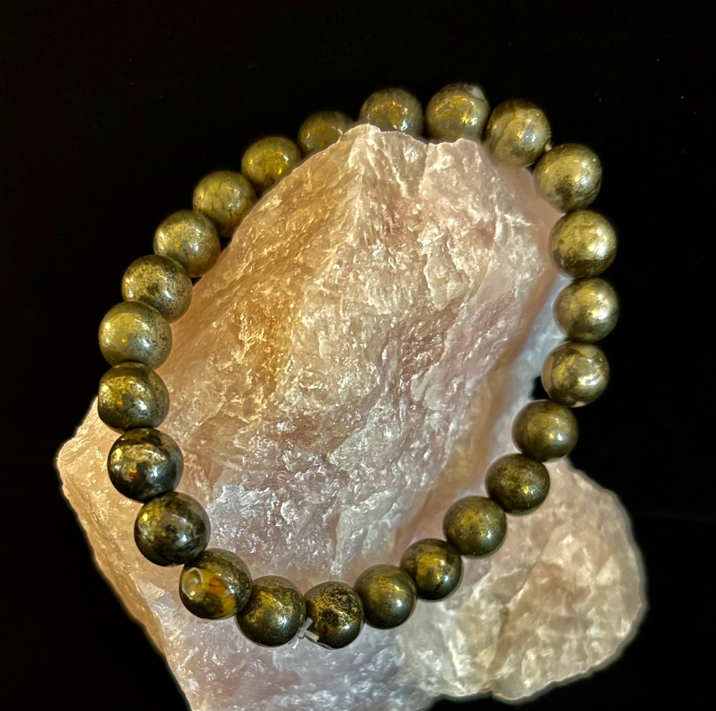 Pulsera de pirita con cuentas - Desbloquea la abundancia y la fuerza interior