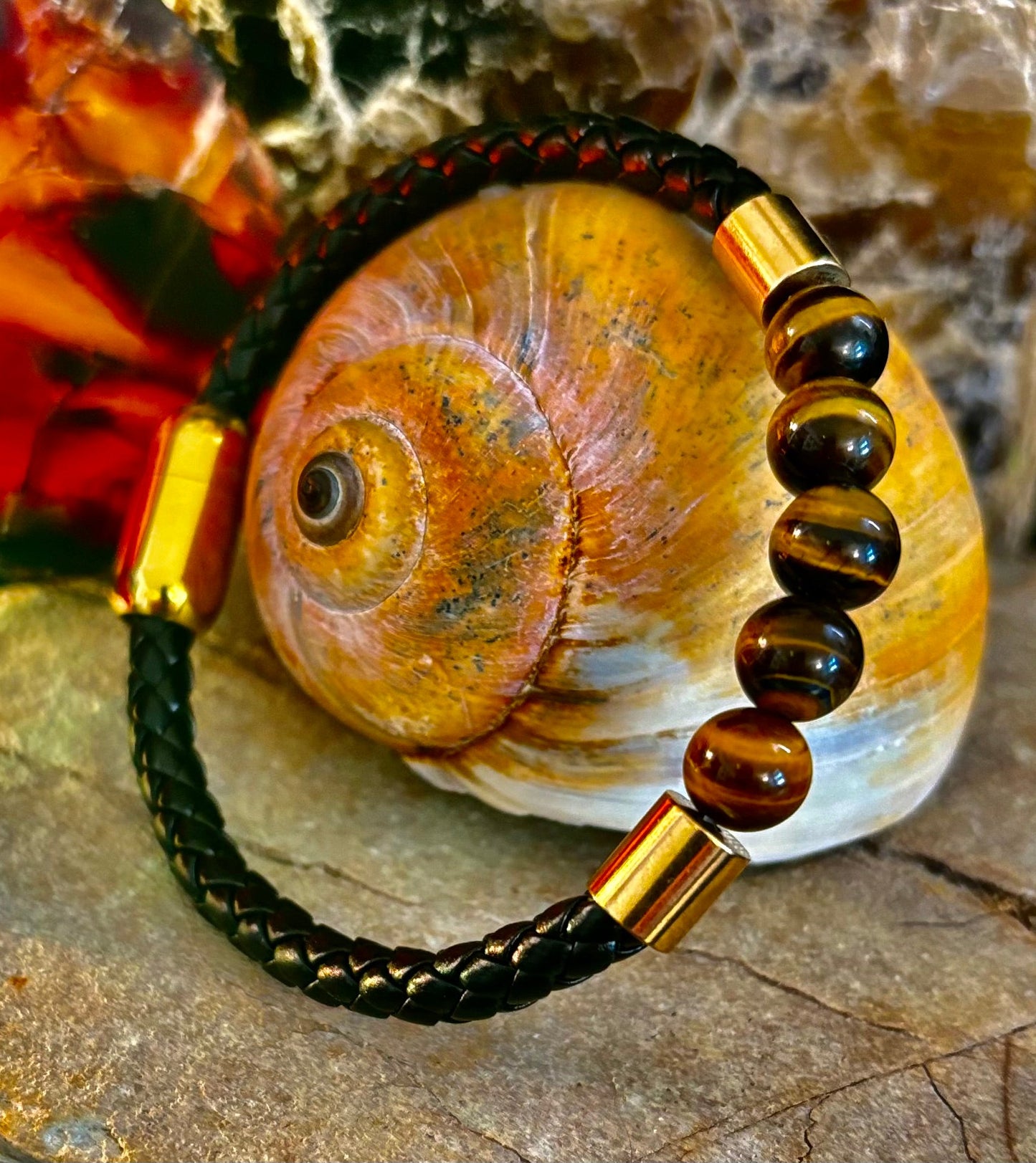 Pulsera trenzada con hebilla magnética – 4 estilos únicos – Muñecas medianas