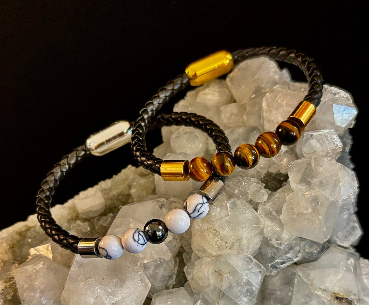 Pulsera trenzada con hebilla magnética – 4 estilos únicos – Muñecas medianas