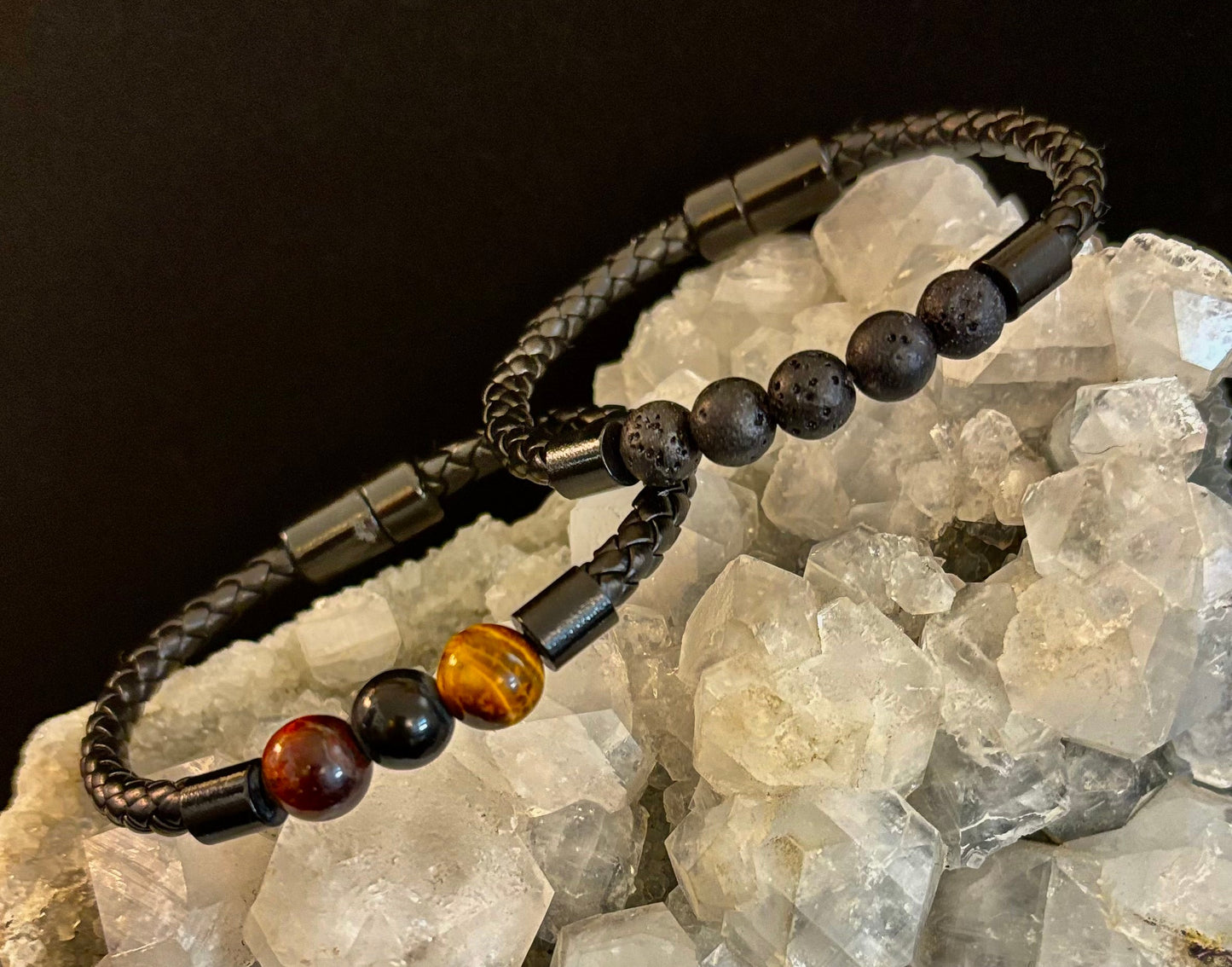 Pulsera trenzada con hebilla magnética – 4 estilos únicos – Muñecas medianas