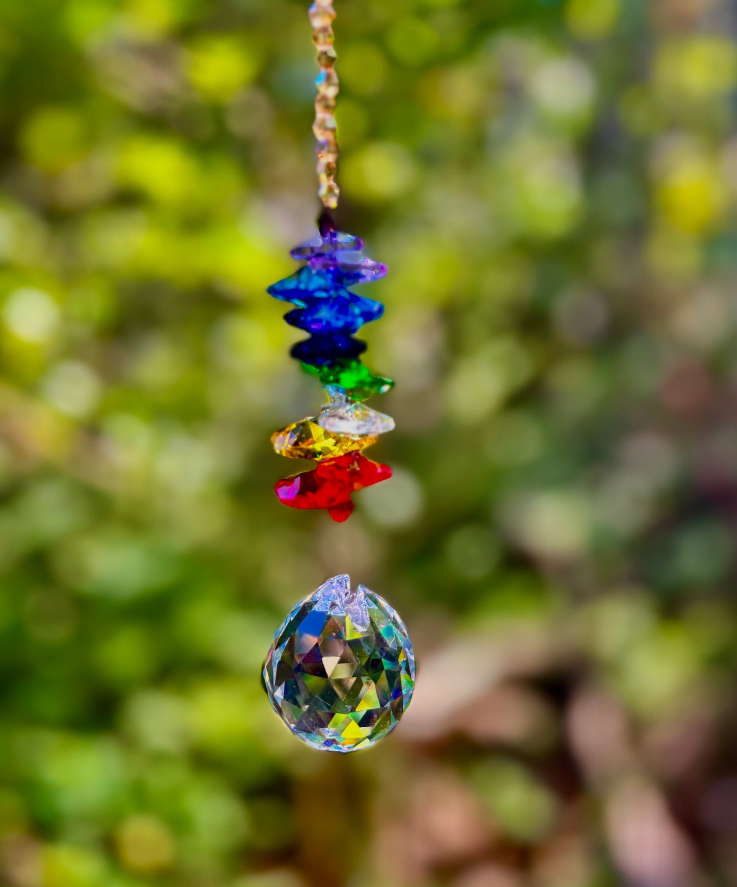 Atrapasueños de Cristal de los 7 Chakras – Equilibrio, Armonía y Energía Global
