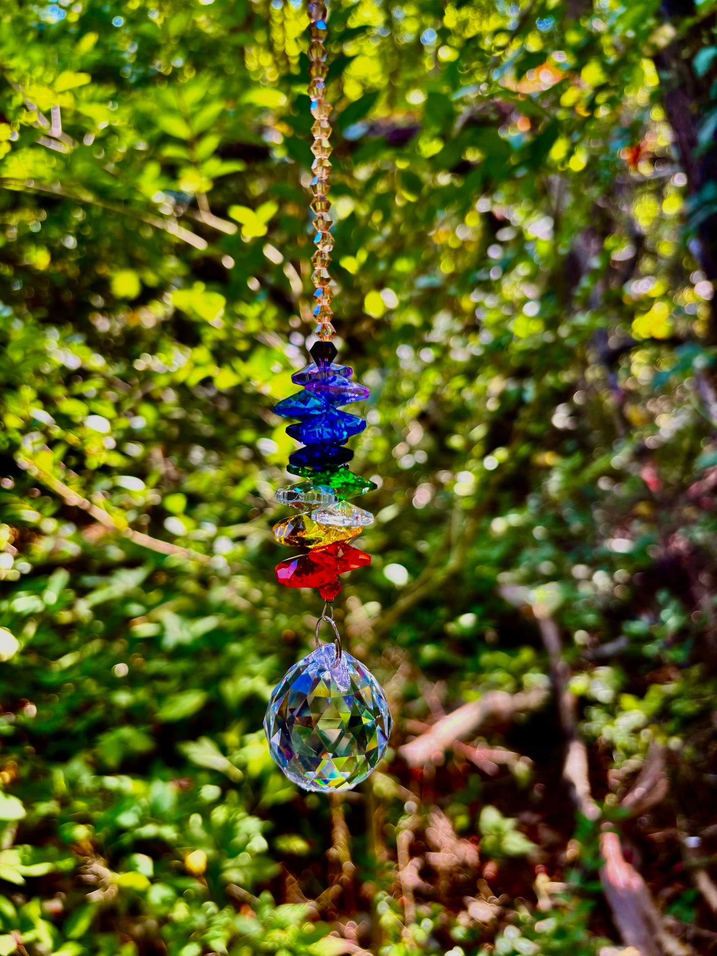 Atrapasueños de Cristal de los 7 Chakras – Equilibrio, Armonía y Energía Global