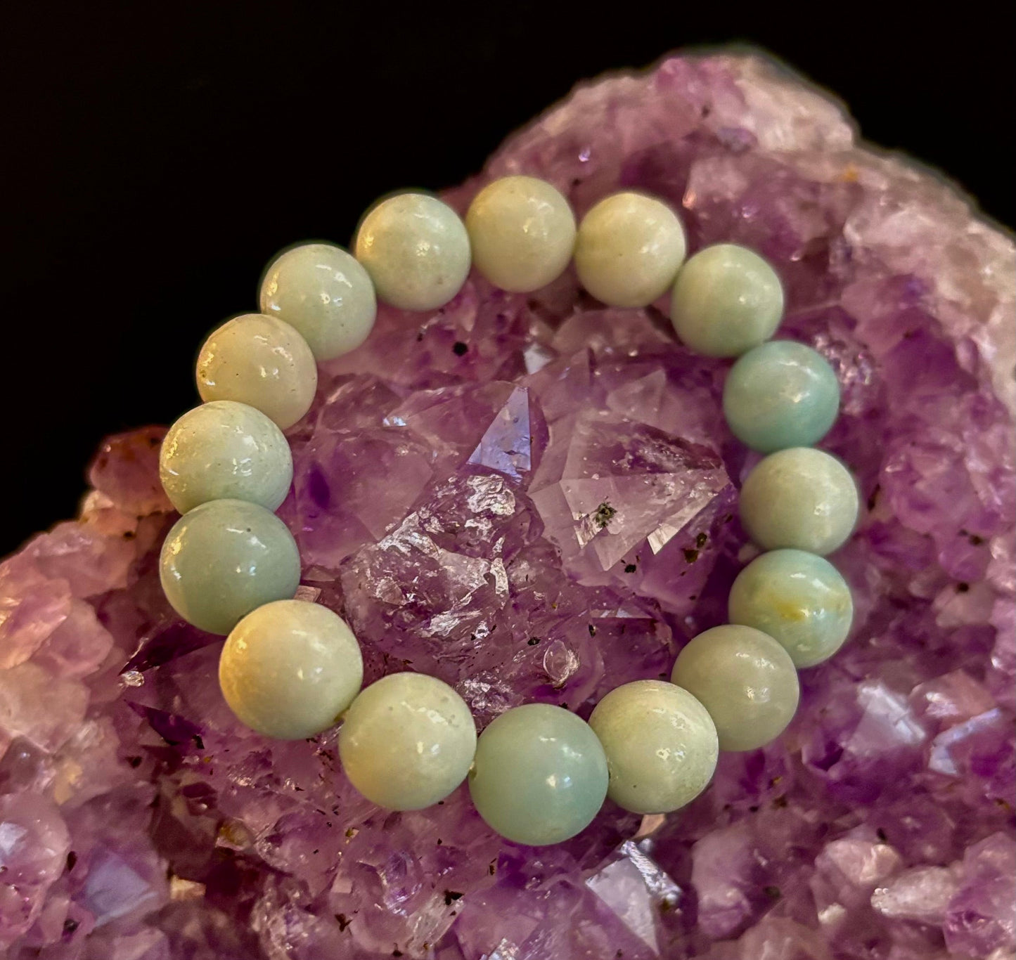Pulsera de Amazonita – Energía tranquila y costera en cada cuenta