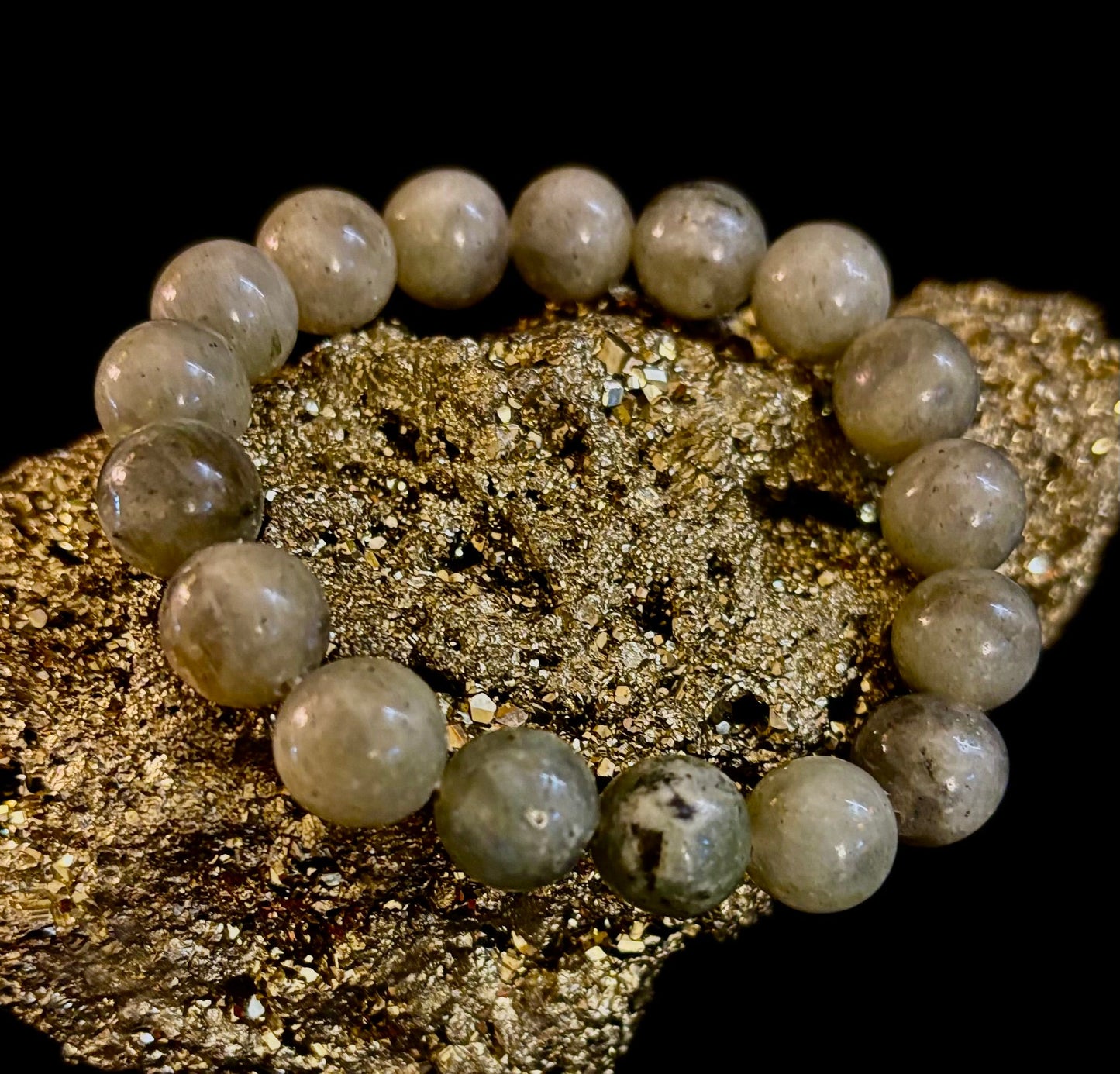 Pulsera de Protección y Transformación de Labradorita – Piedras Naturales de 8mm, 10mm, 12mm