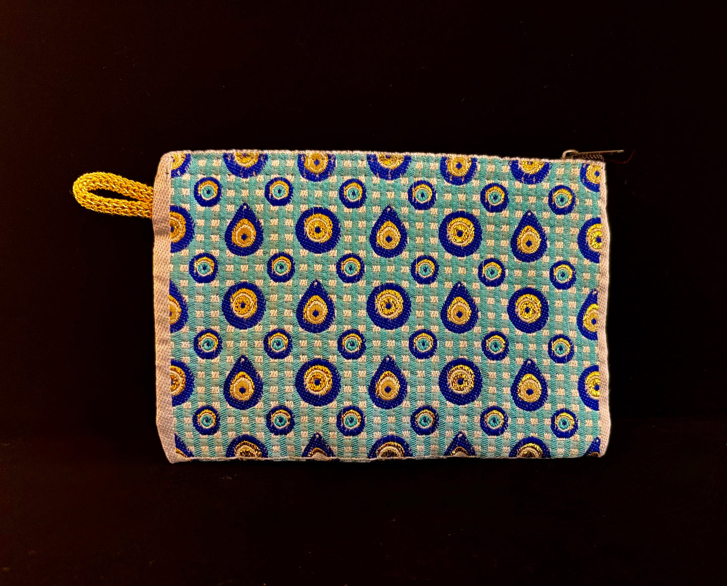 Monedero turco de ojo turco hecho a mano | Bolsita de tela de 4x6 para protección y estilo