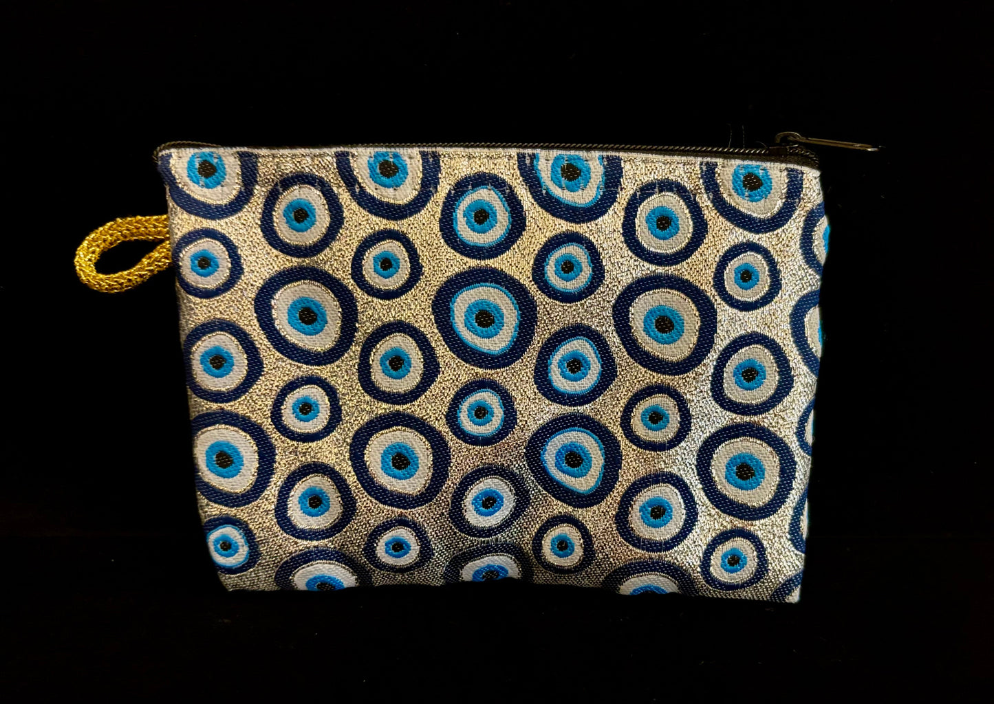 Monedero turco de ojo turco hecho a mano | Bolsita de tela de 4x6 para protección y estilo