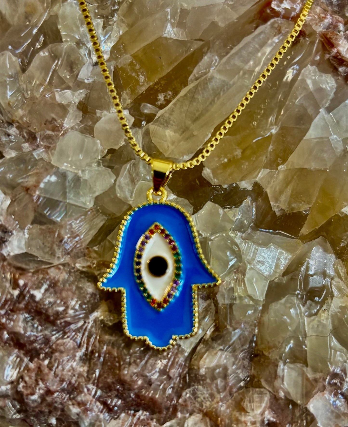 Collar de ojo turco – Hecho en Turquía (Rojo o azul)