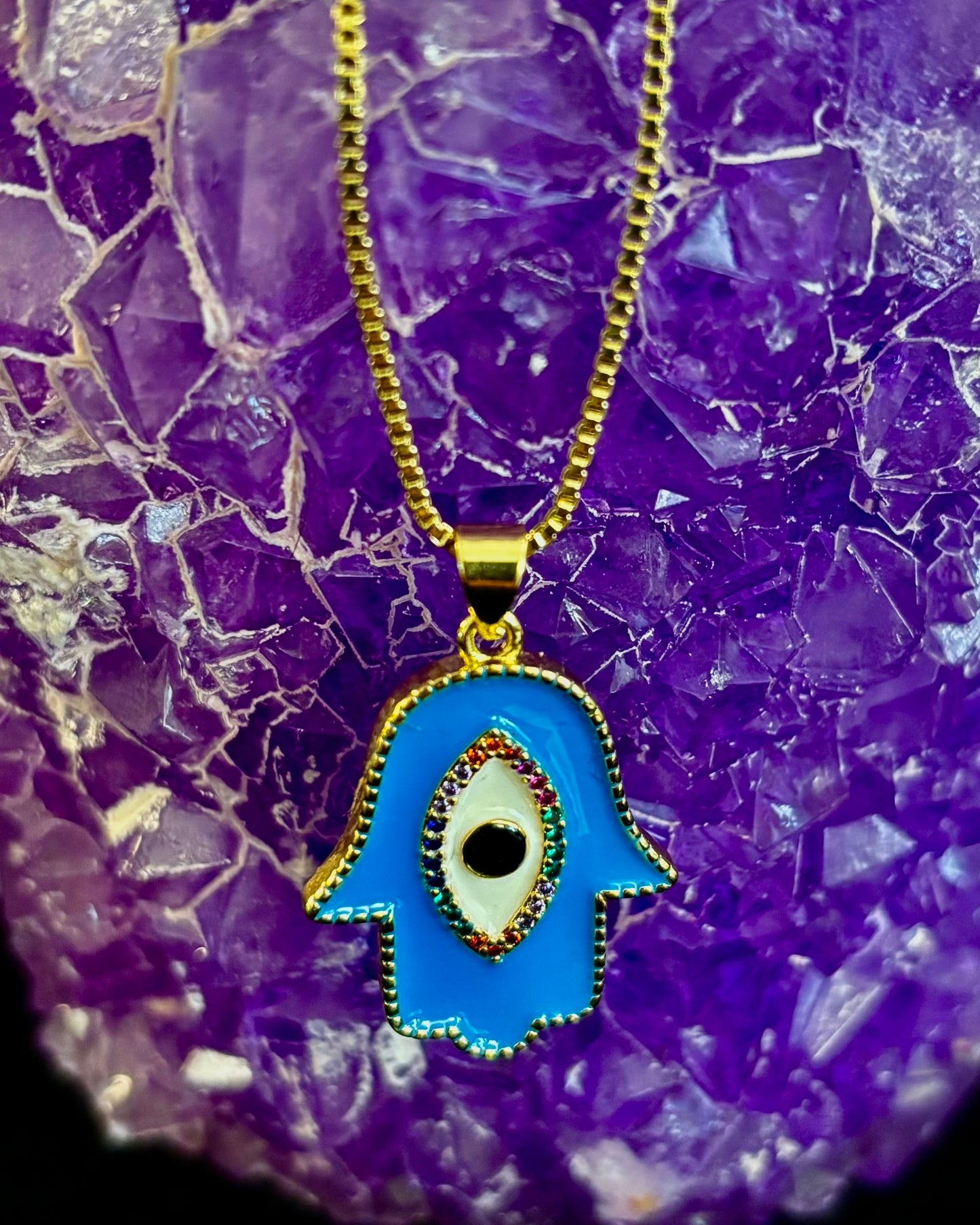 Collar de ojo turco – Hecho en Turquía (Rojo o azul)