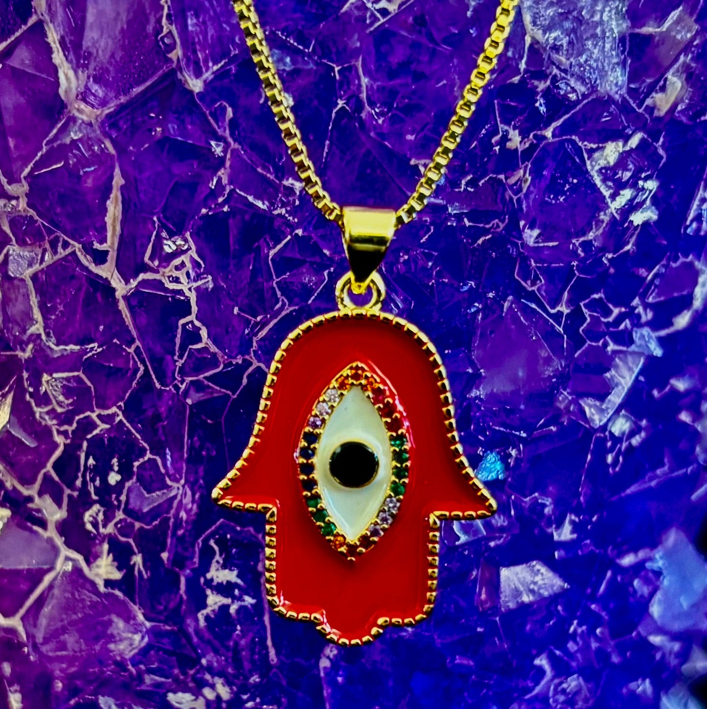 Collar de ojo turco – Hecho en Turquía (Rojo o azul)