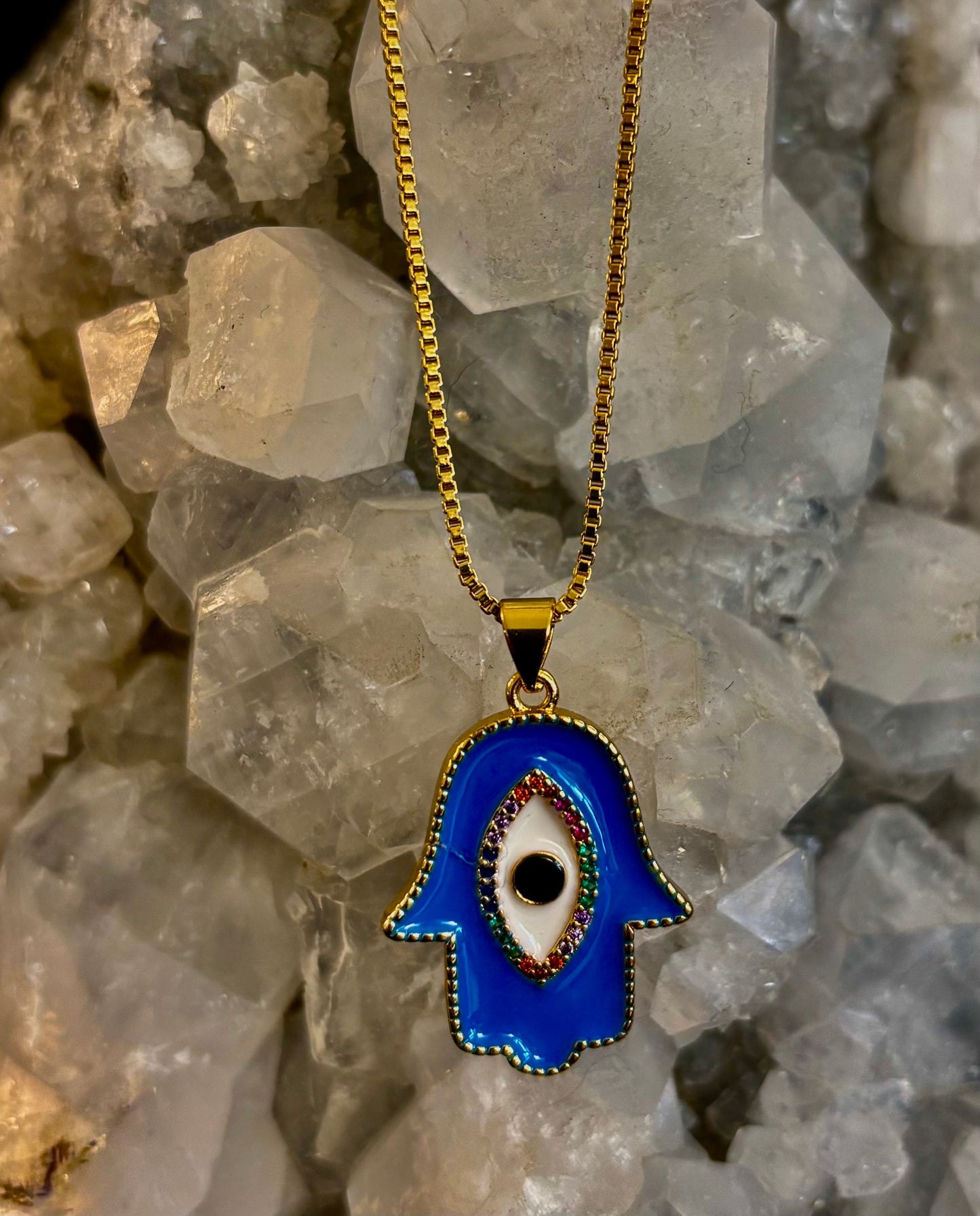 Collar de ojo turco – Hecho en Turquía (Rojo o azul)