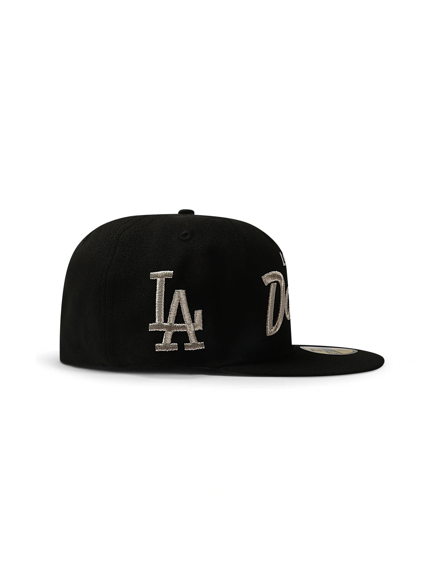 Gorra New Era 5950 Dodgers Side LA Metallic Script - Negro/Plata