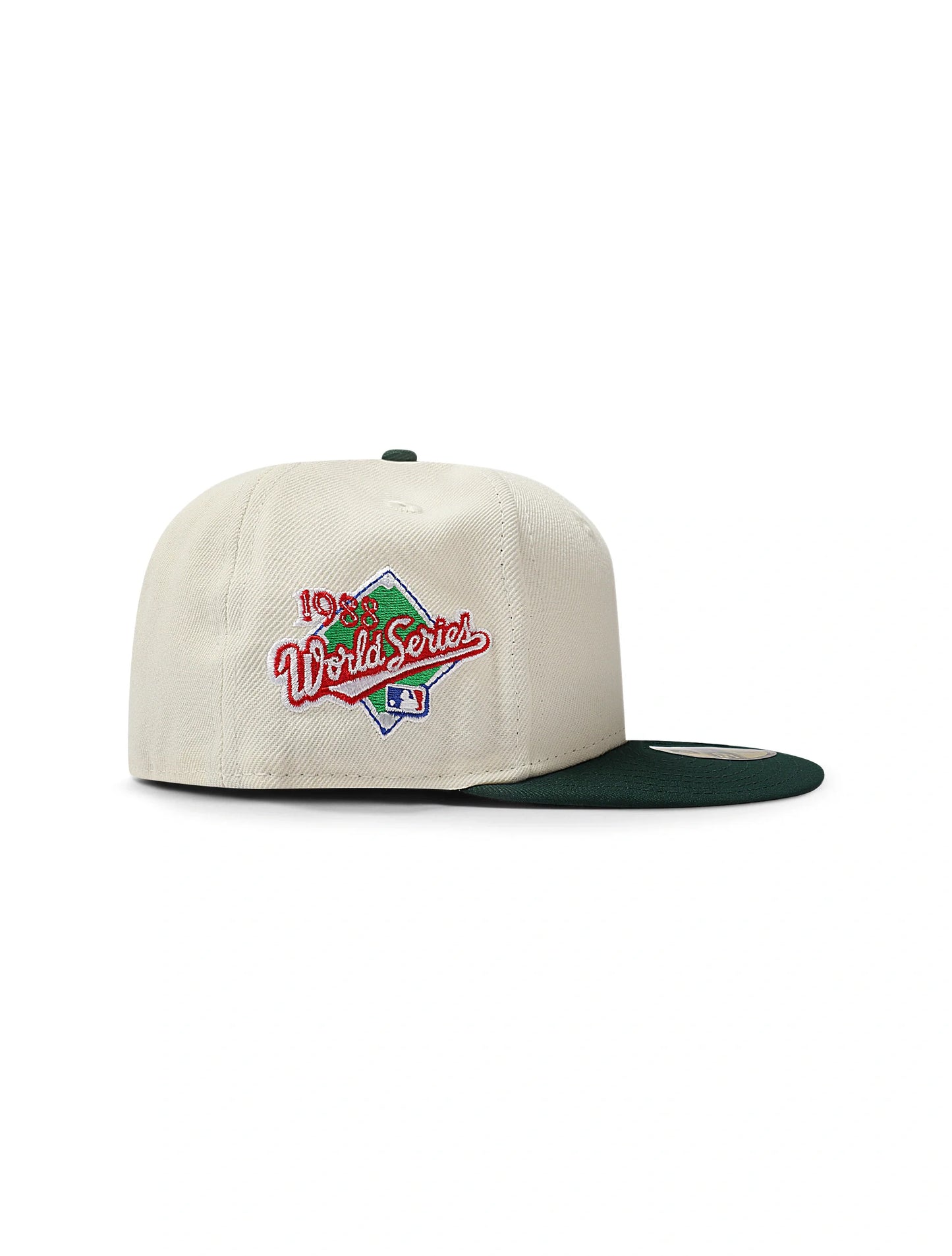 Gorra New Era 5950 Dodgers LA Invertida Serie Mundial - Cromo/Verde