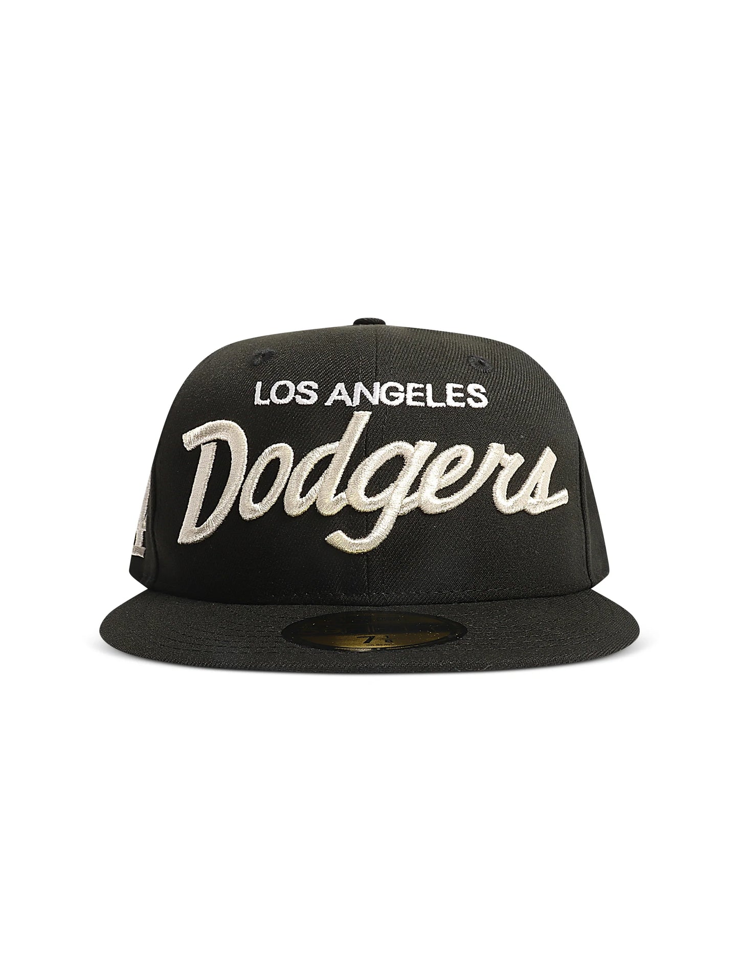 Gorra New Era 5950 Dodgers Side LA Metallic Script - Negro/Plata