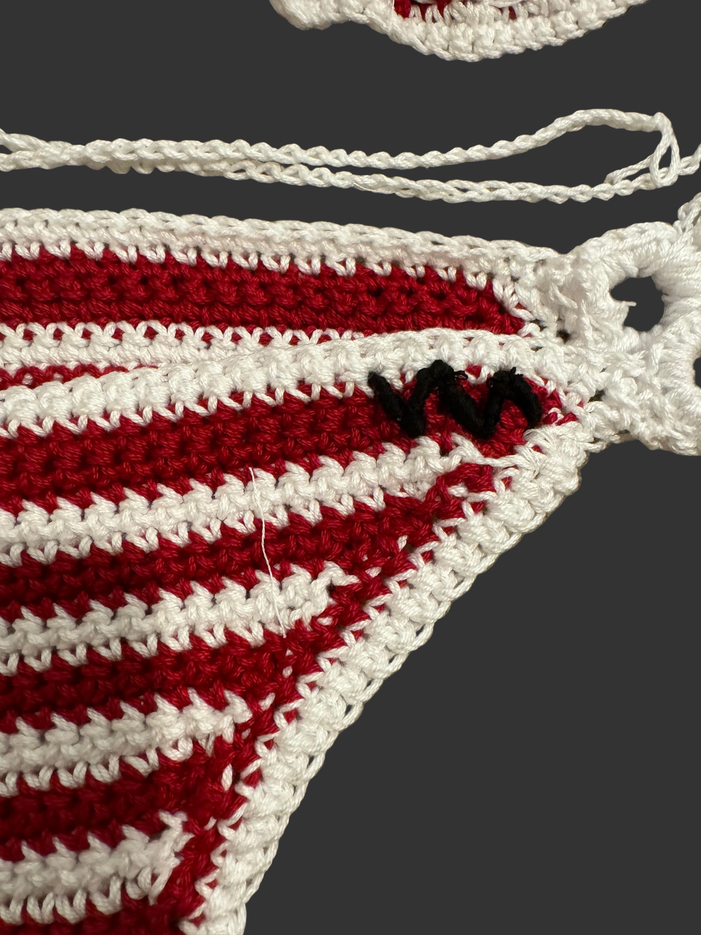 "CANDY CANE" CROTCHET BIKINI - WM QUEEN COLLECTION