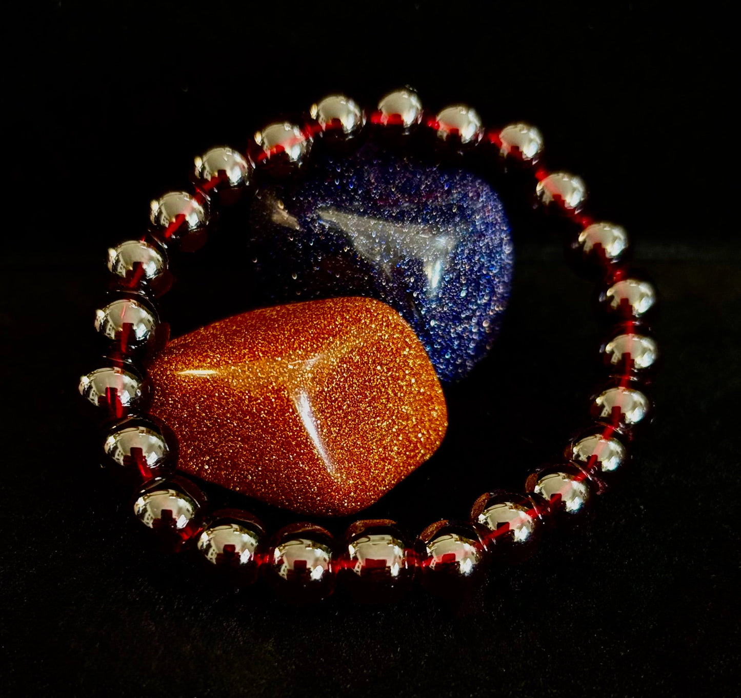 Pulsera de los Deseos de Granate – Cuentas de 8mm para la Pasión, la Protección y la Manifestación