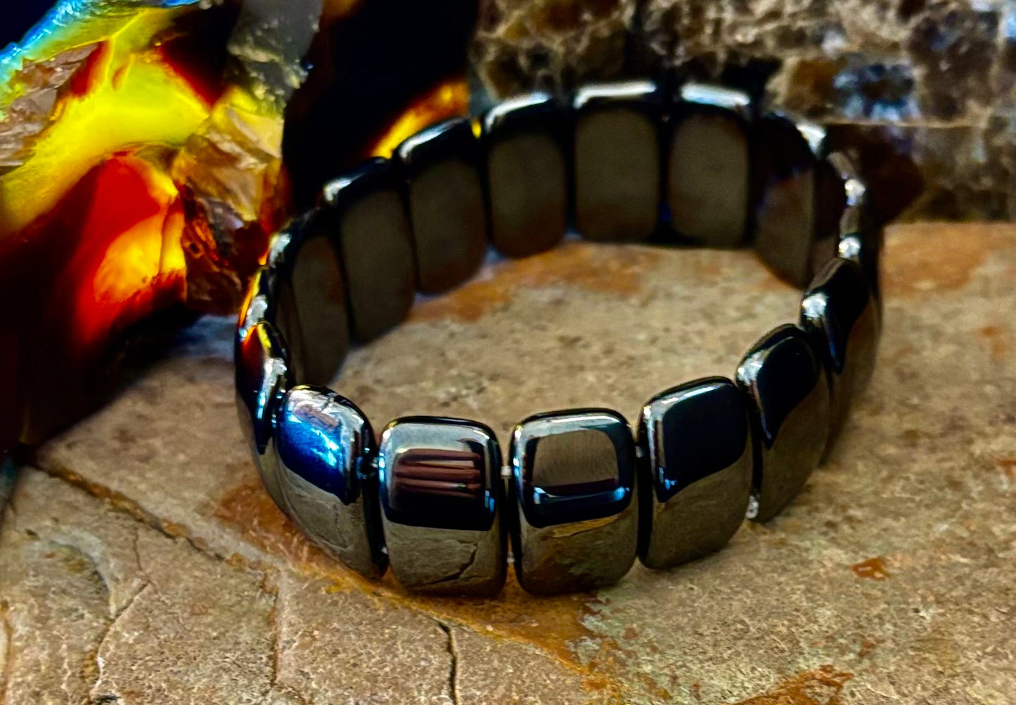 ⚡ Pulsera Elíptica Titan Strength — Energía de Confianza en Uno Mismo (Muñecas Grandes)