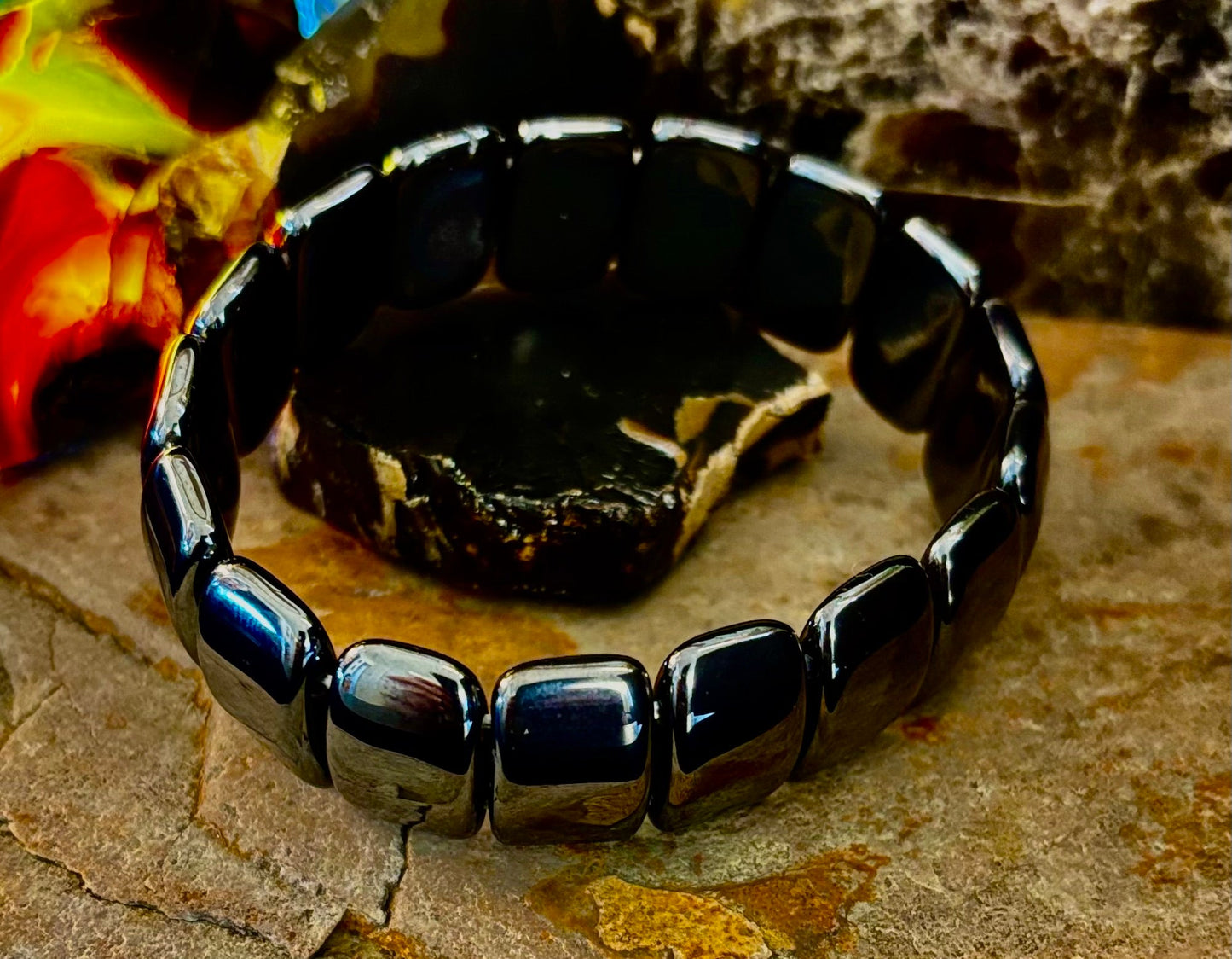 ⚡ Pulsera Elíptica Titan Strength — Energía de Confianza en Uno Mismo (Muñecas Grandes)