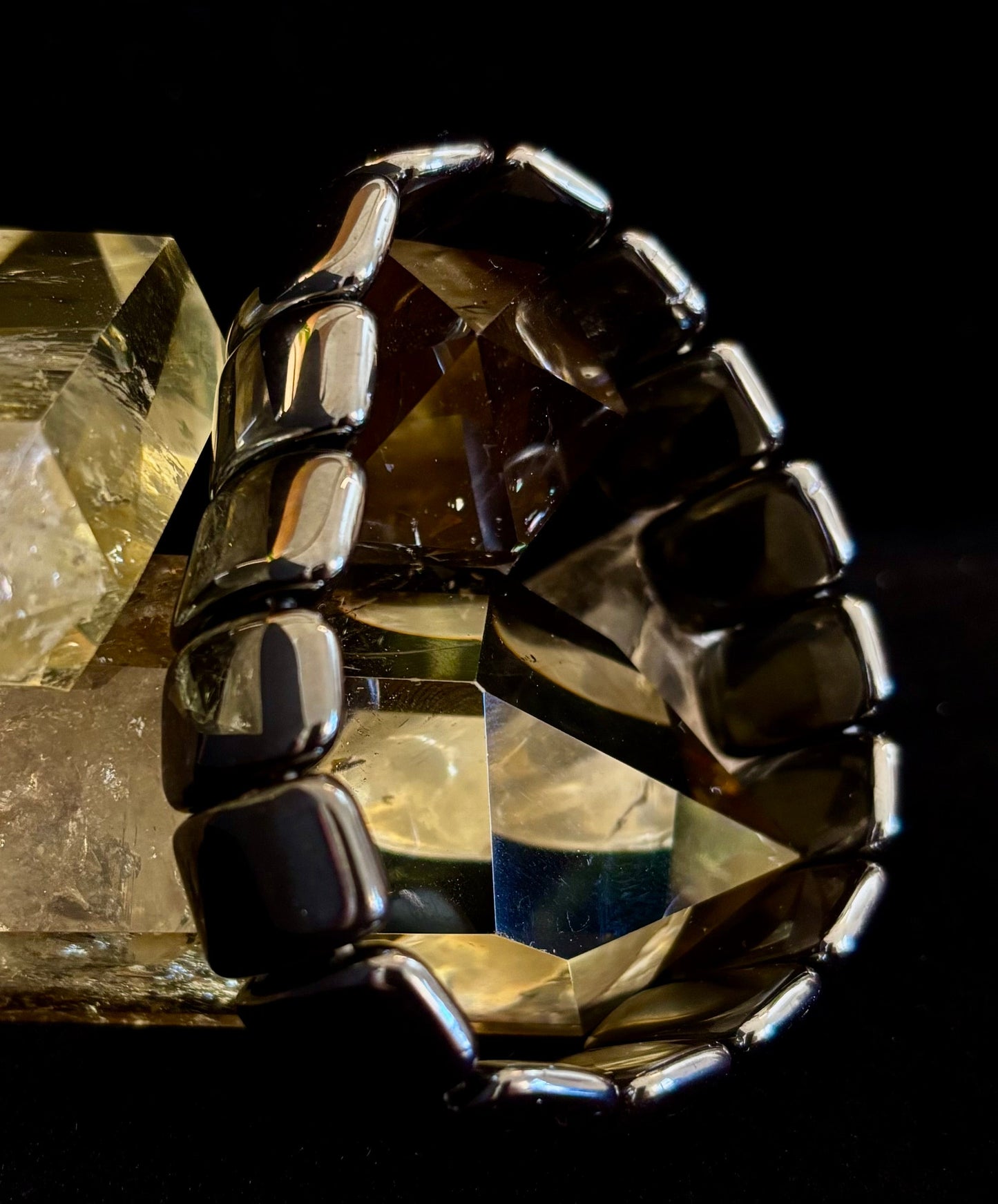 ⚡ Pulsera Elíptica Titan Strength — Energía de Confianza en Uno Mismo (Muñecas Grandes)