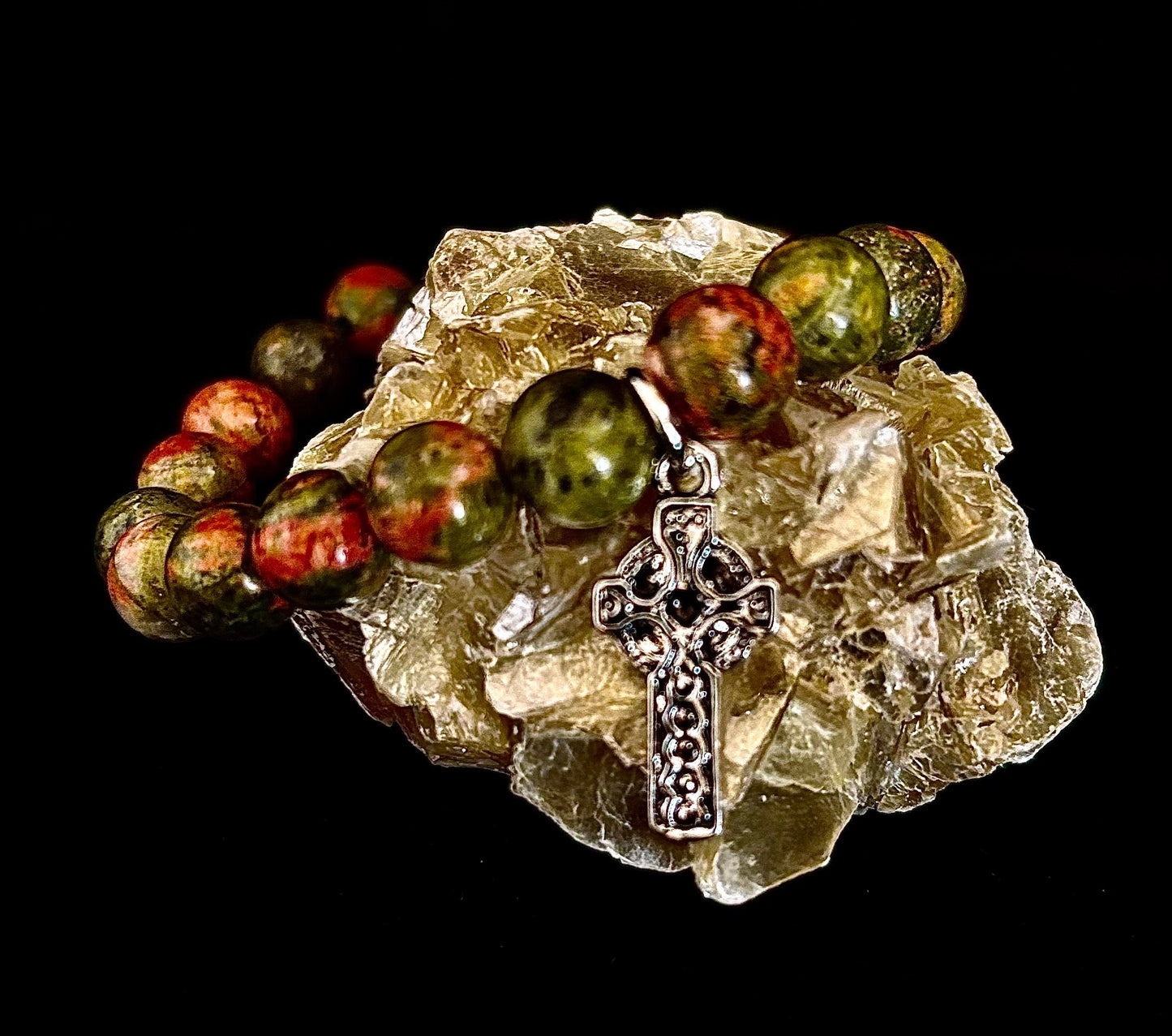 Colección de pulseras con dijes de piedra natural 7 Maravillas | Cuentas de gema curativa de 8 mm con dijes de plata (Muñecas Pequeñas a Medianas)