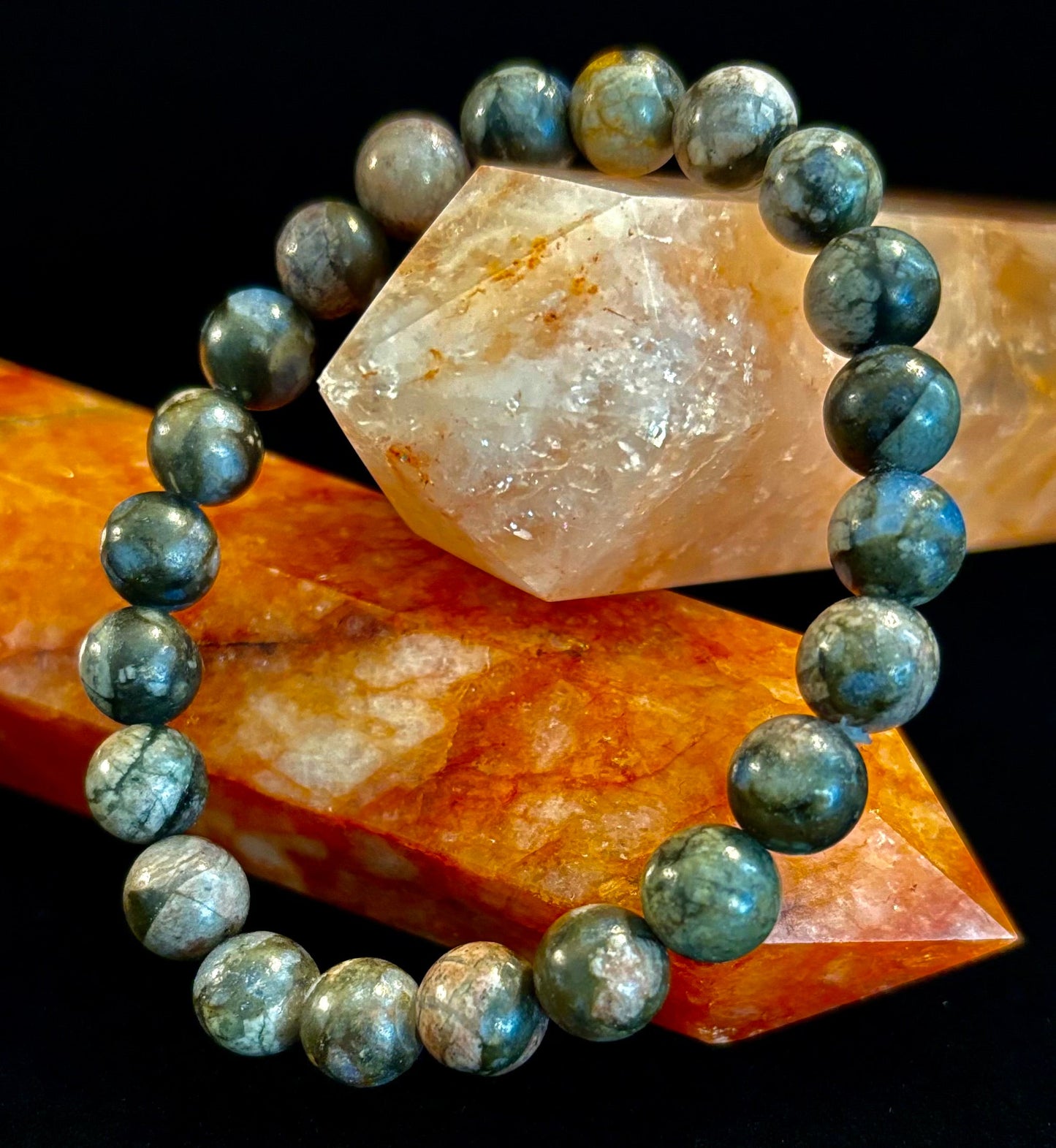 Pulsera de Piedra Natural Que Sera Sera | Cuentas de 8 mm para Muñecas Pequeñas a Medianas